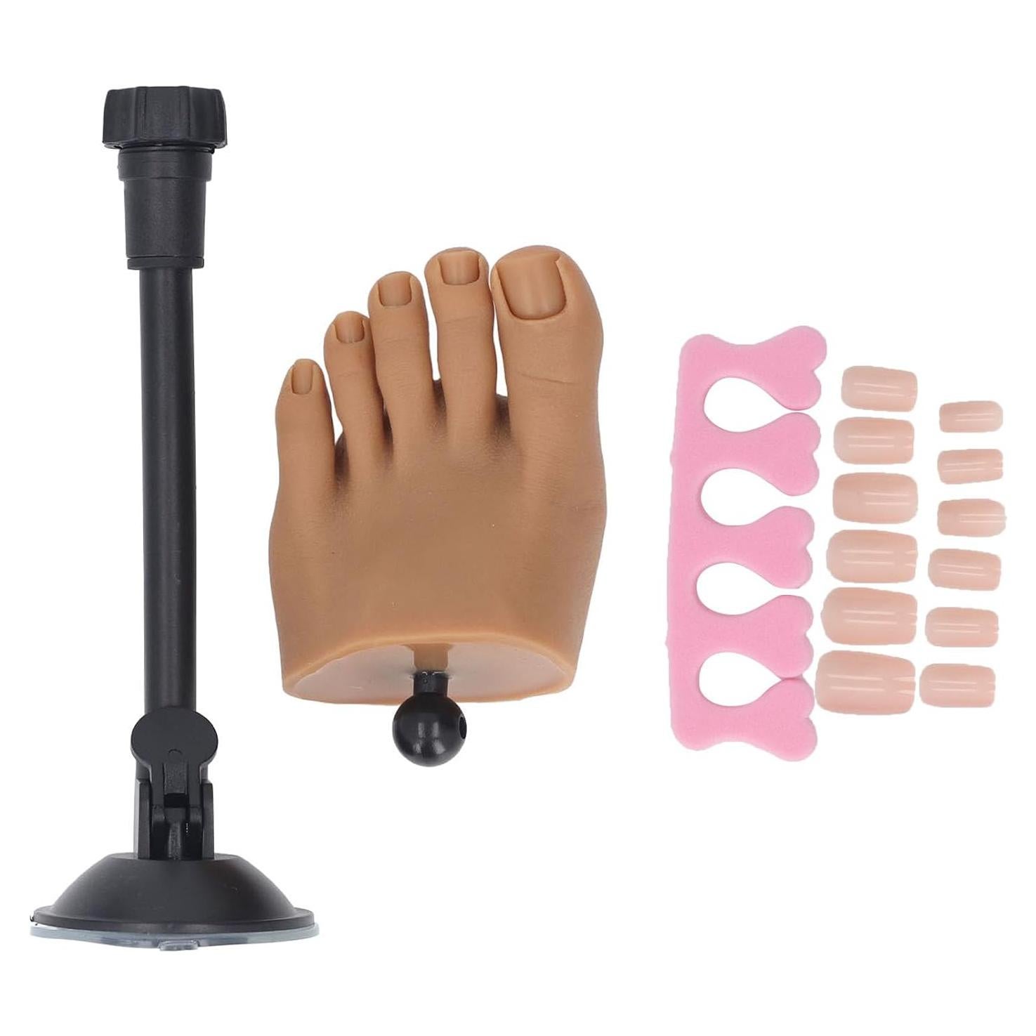 Modelo de Pie de Práctica de Uñas Oreilet - Silicona Flexible