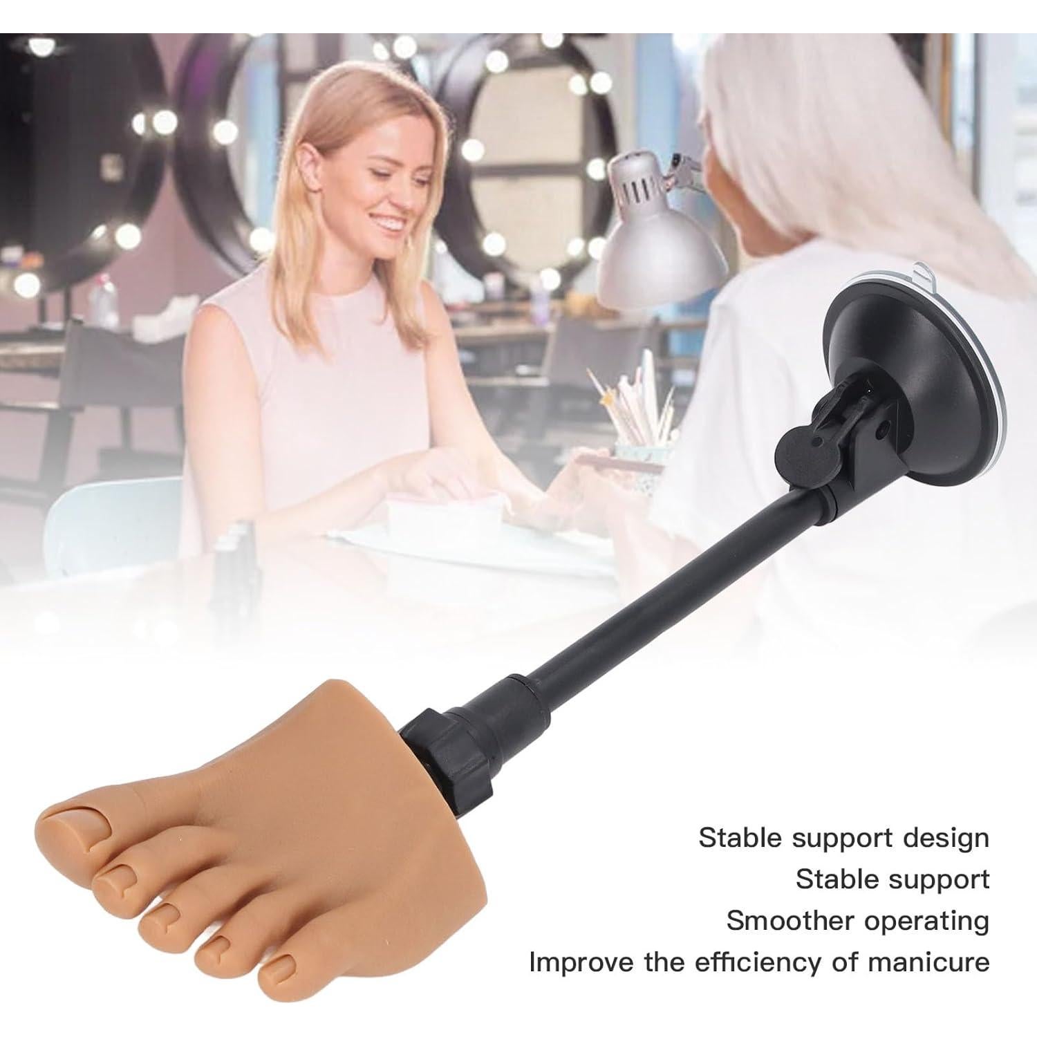 Modelo de Pie de Práctica de Uñas Oreilet - Silicona Flexible