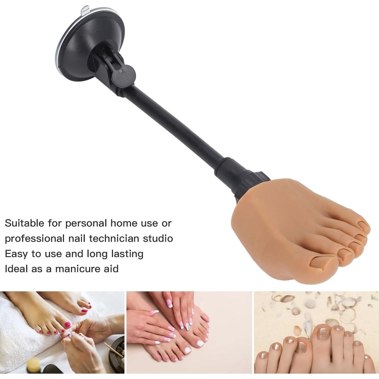 Modelo de Pie de Práctica de Uñas Oreilet - Silicona Flexible