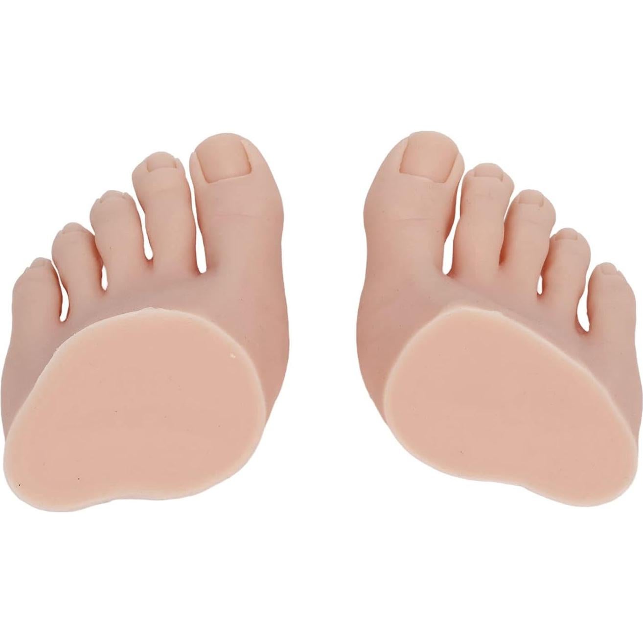 Modelo de Pie Falso de Silicona YUYTE para Pedicura - 1 Par