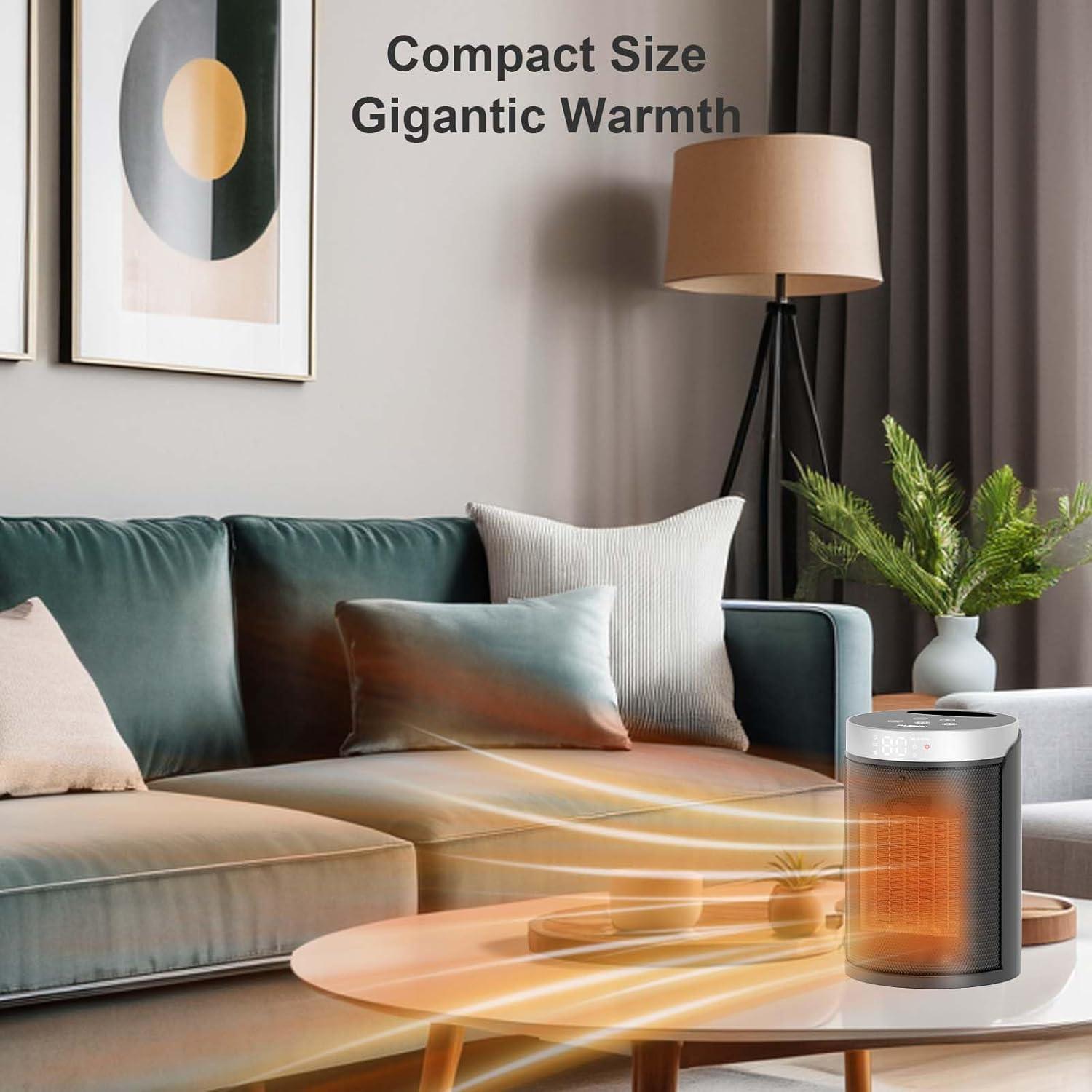 Calentador Eléctrico AUBKN PTC-150B 1500W con Control Remoto