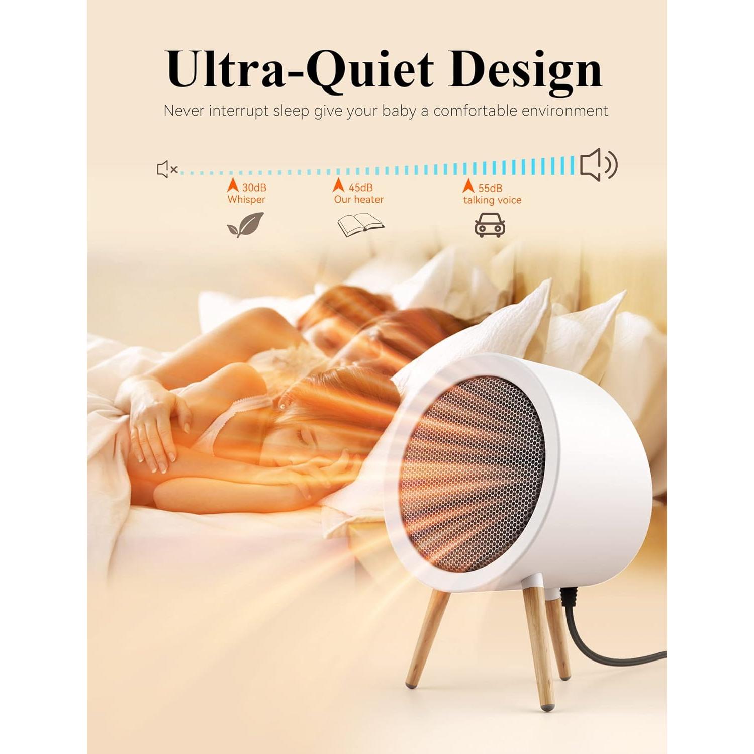 Calentador Eléctrico Gaiatop K-116 1000W Cerámico PTC Blanco