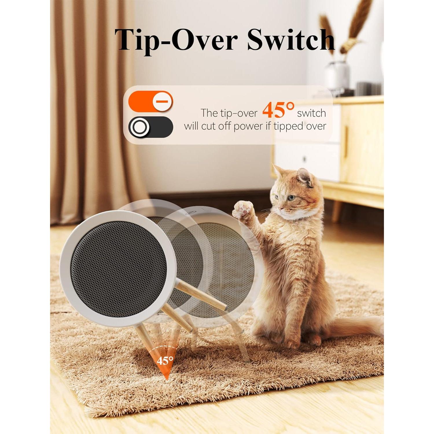 Calentador Eléctrico Gaiatop K-116 1000W Cerámico PTC Blanco