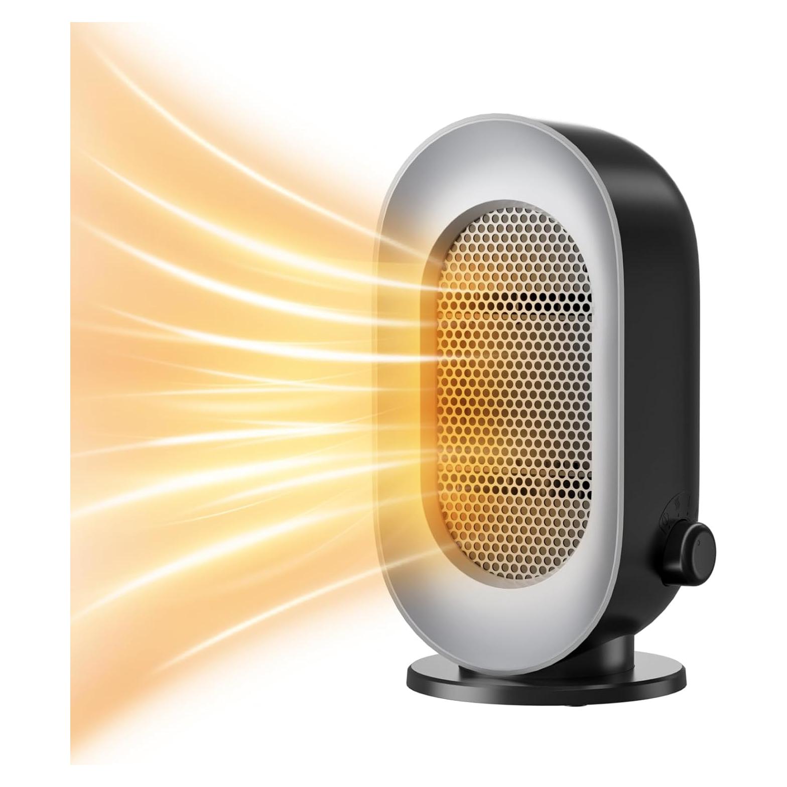 Calentador Eléctrico Portátil Hwawhin M01 400-600W Gris Negro