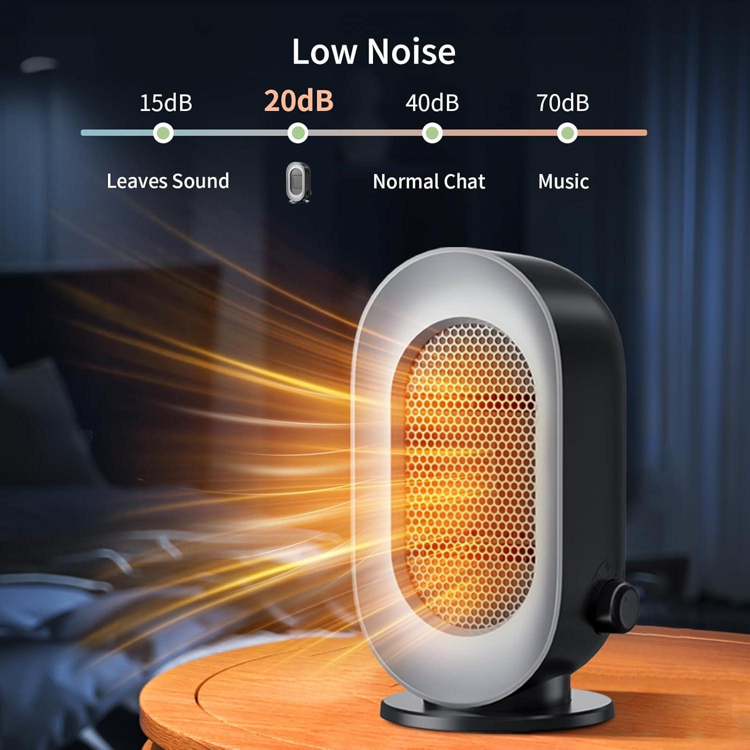 Calentador Eléctrico Portátil Hwawhin M01 400-600W Gris Negro