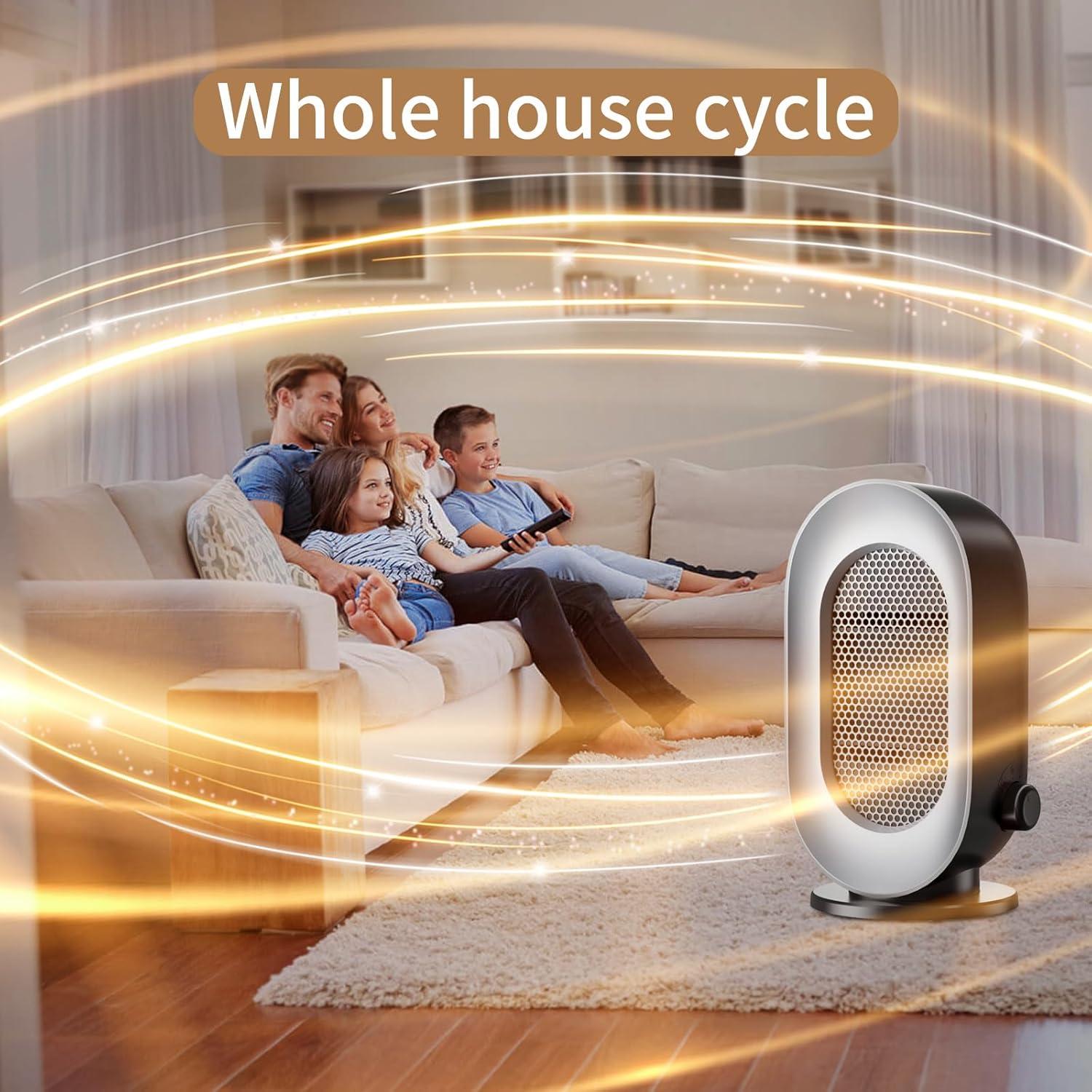 Calentador Eléctrico Portátil Hwawhin M01 400-600W Gris Negro