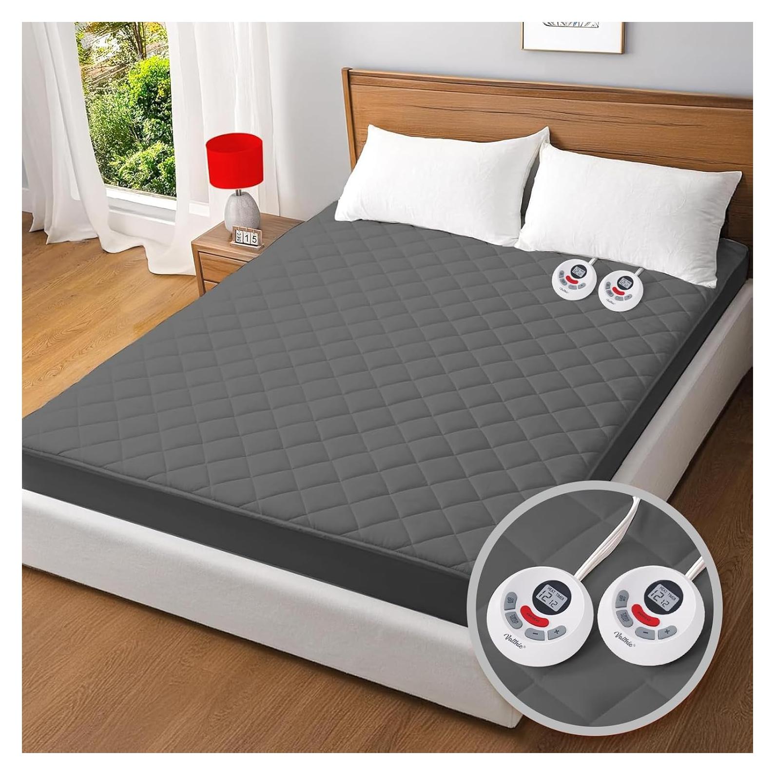 Almohadilla Térmica Eléctrica Valthie Queen 152x203 cm Gris