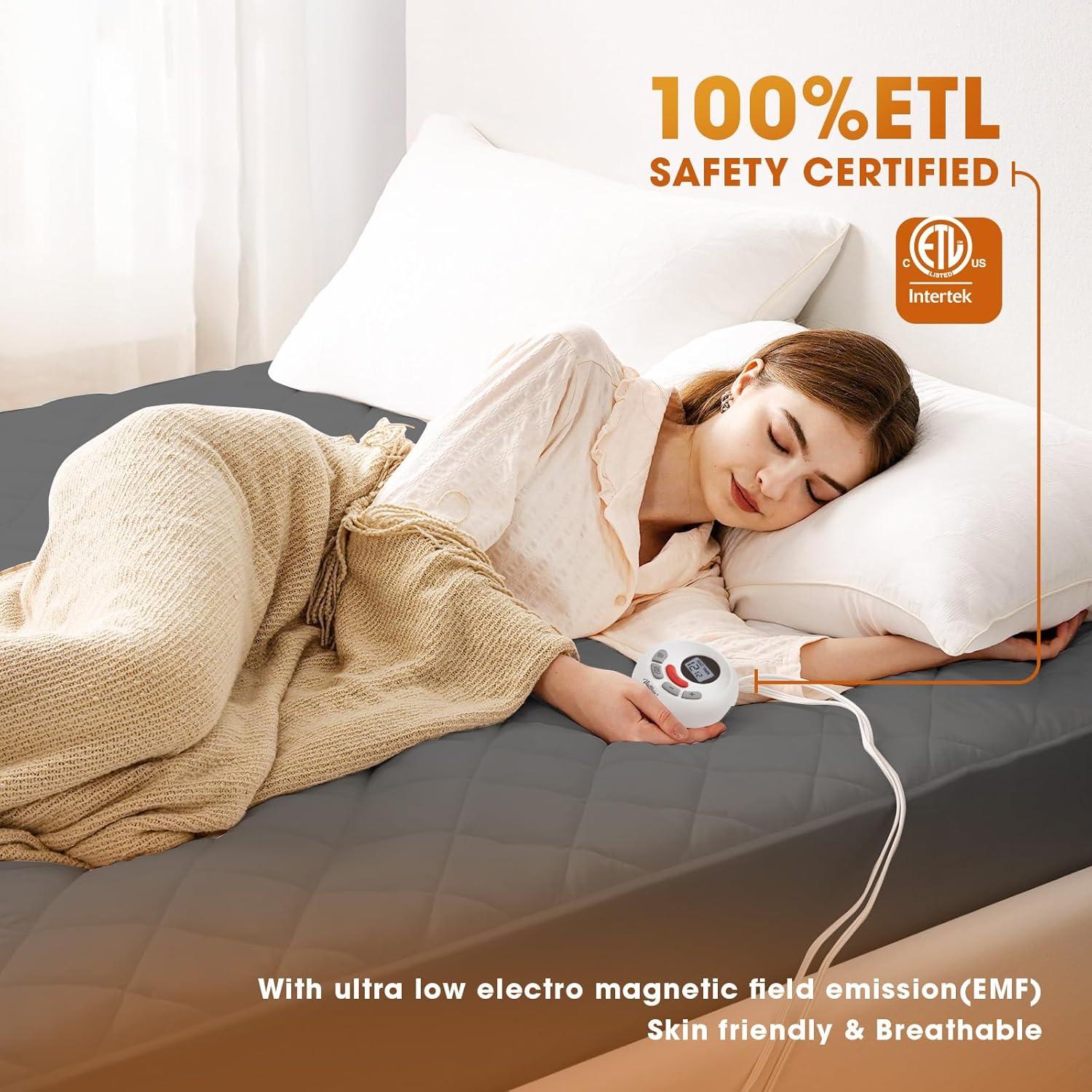 Almohadilla Térmica Eléctrica Valthie Queen 152x203 cm Gris