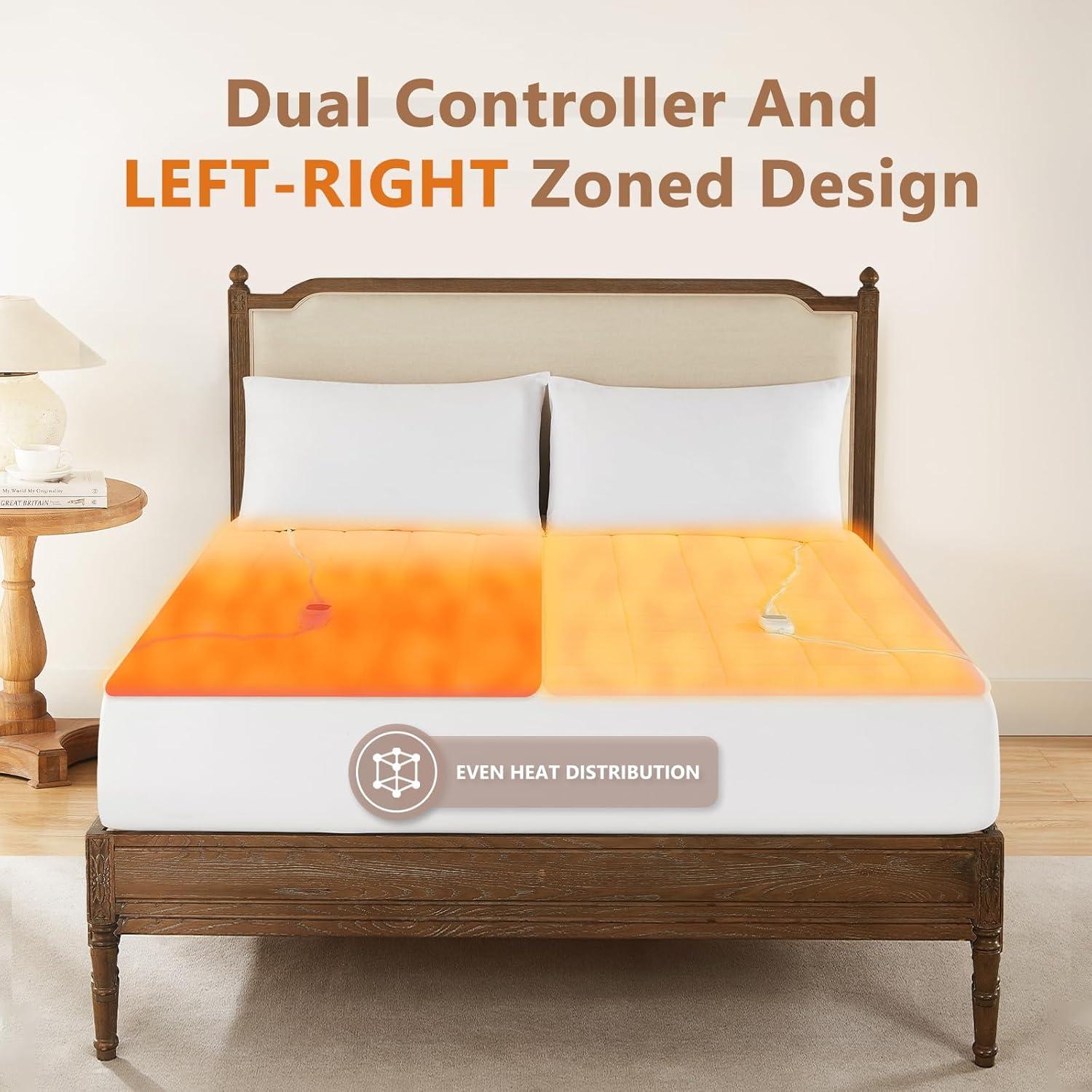 Almohadilla Térmica Queen Homemate Franela Coral 5 Niveles