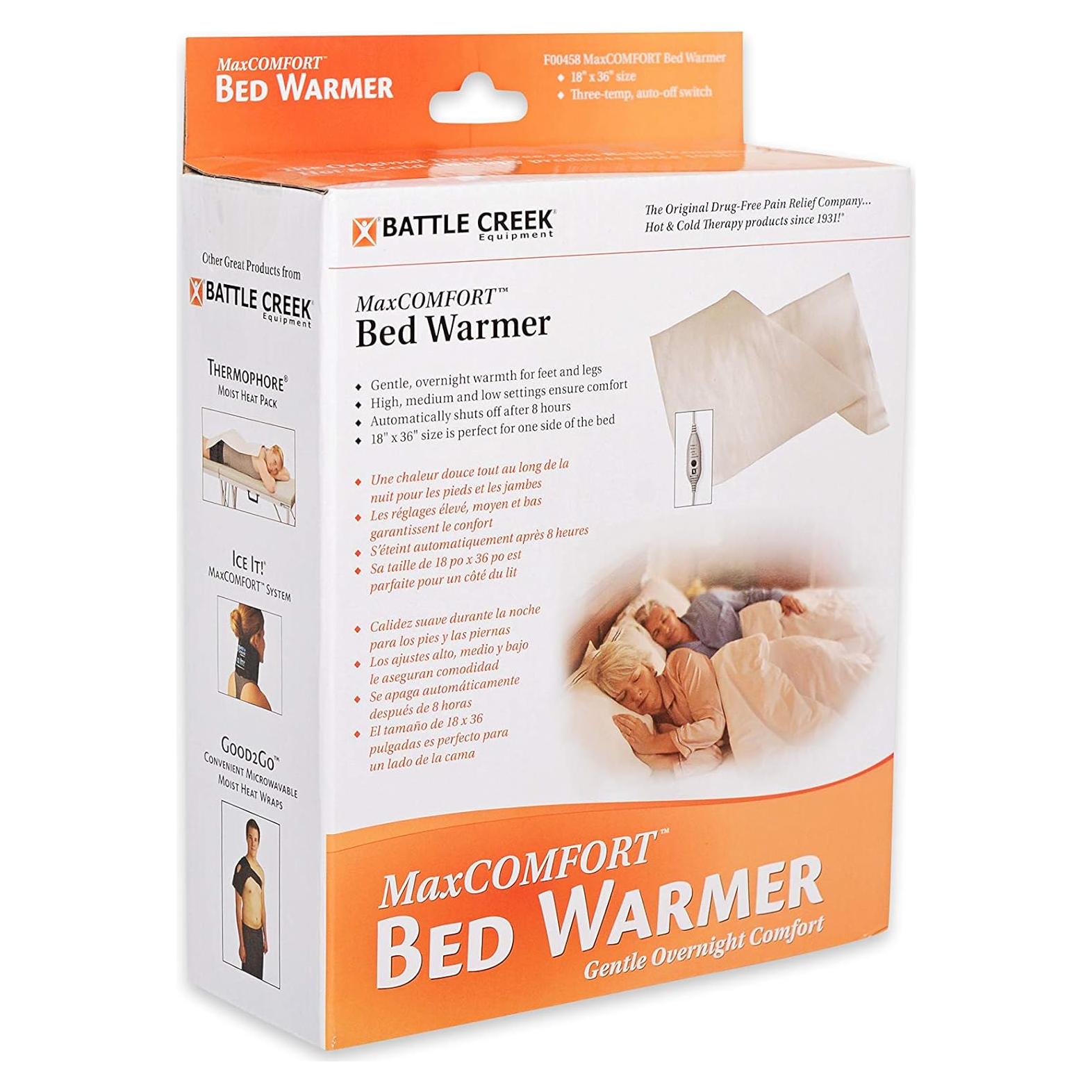 Calentador de Cama Battle Creek F00458 con 3 Temperaturas y Apagado Automático