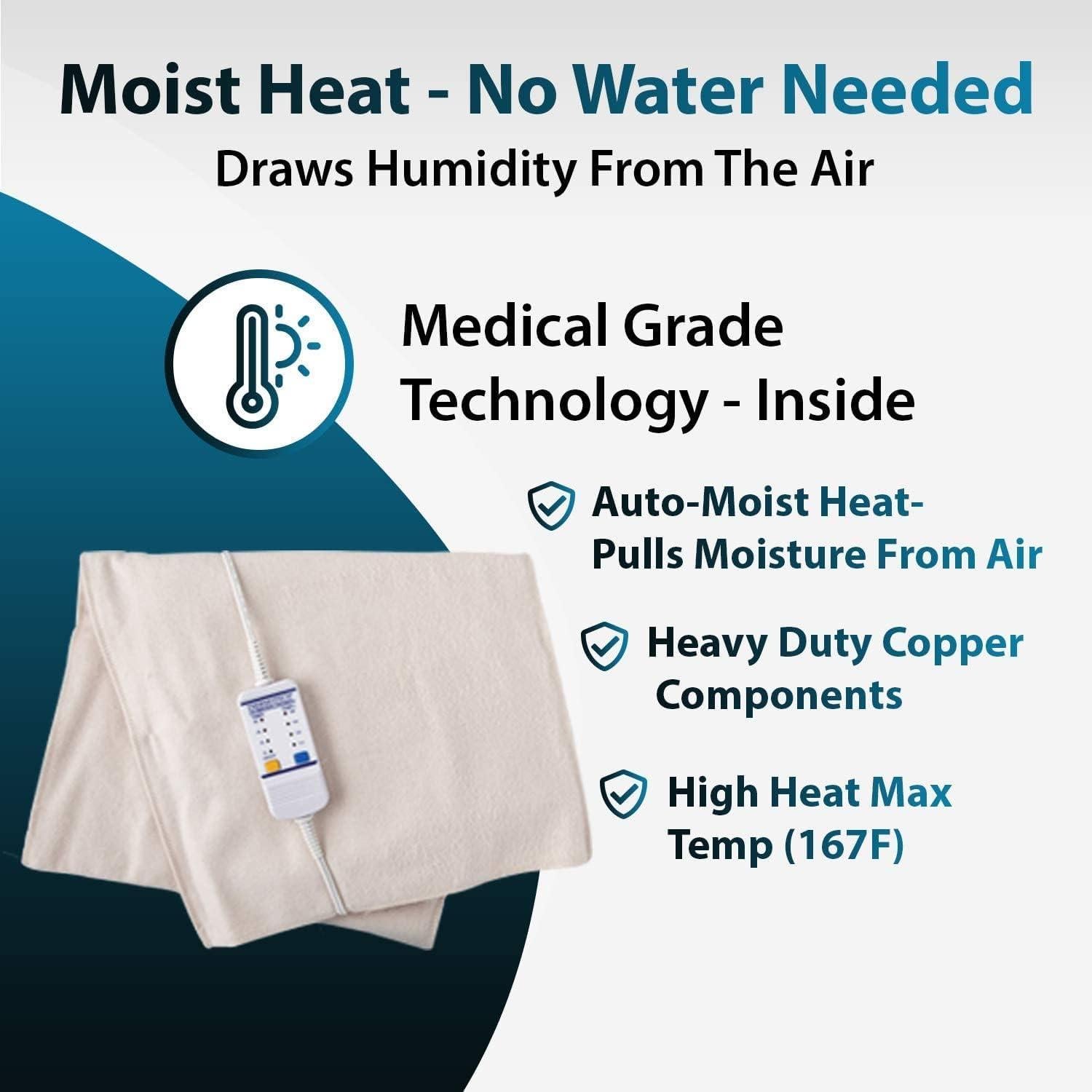 Almohadilla térmica eléctrica Thermotech S76 - Rey 66x36 cm