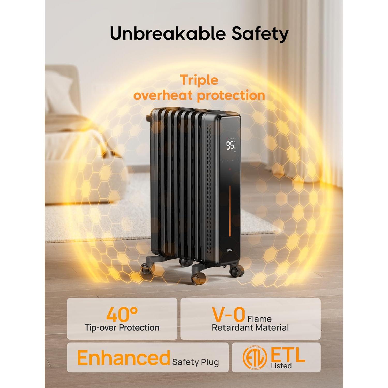 Calentador Eléctrico Dreo DR-HSH011 1500W con Control Remoto