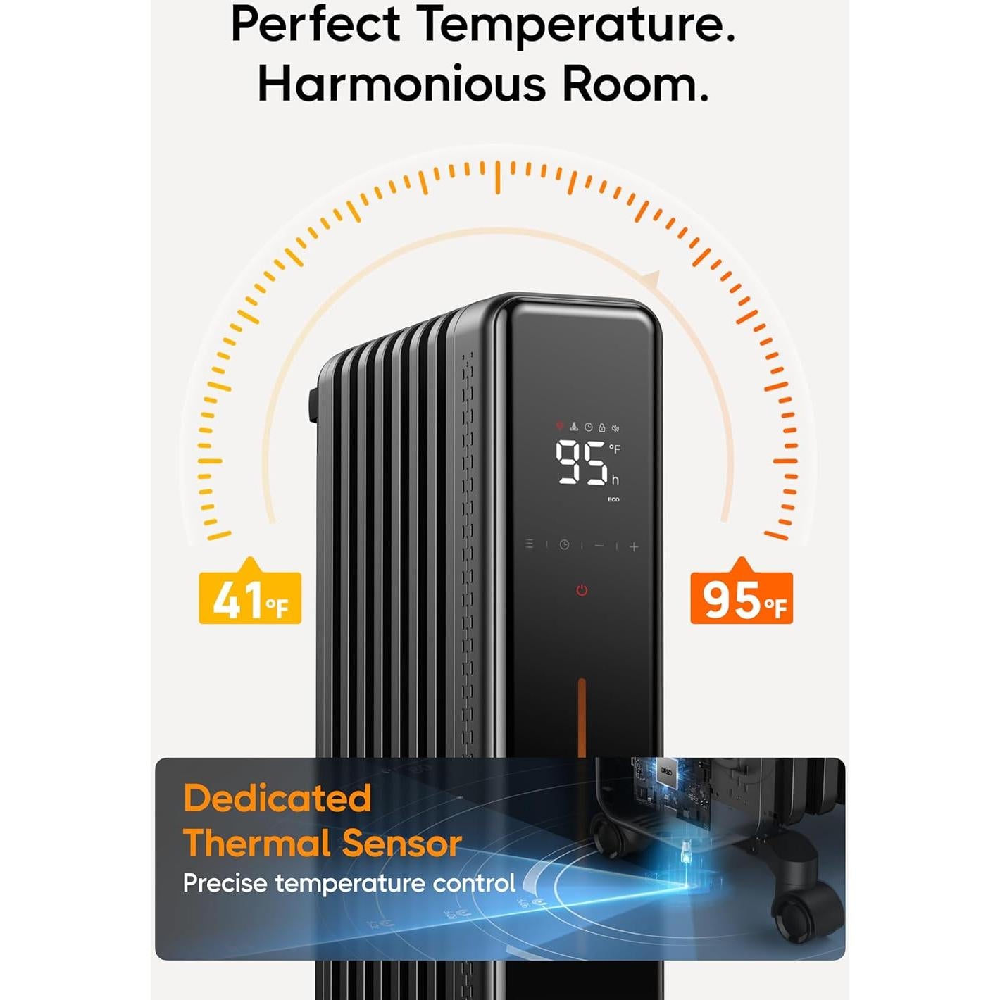 Calentador Eléctrico Dreo DR-HSH011 1500W con Control Remoto