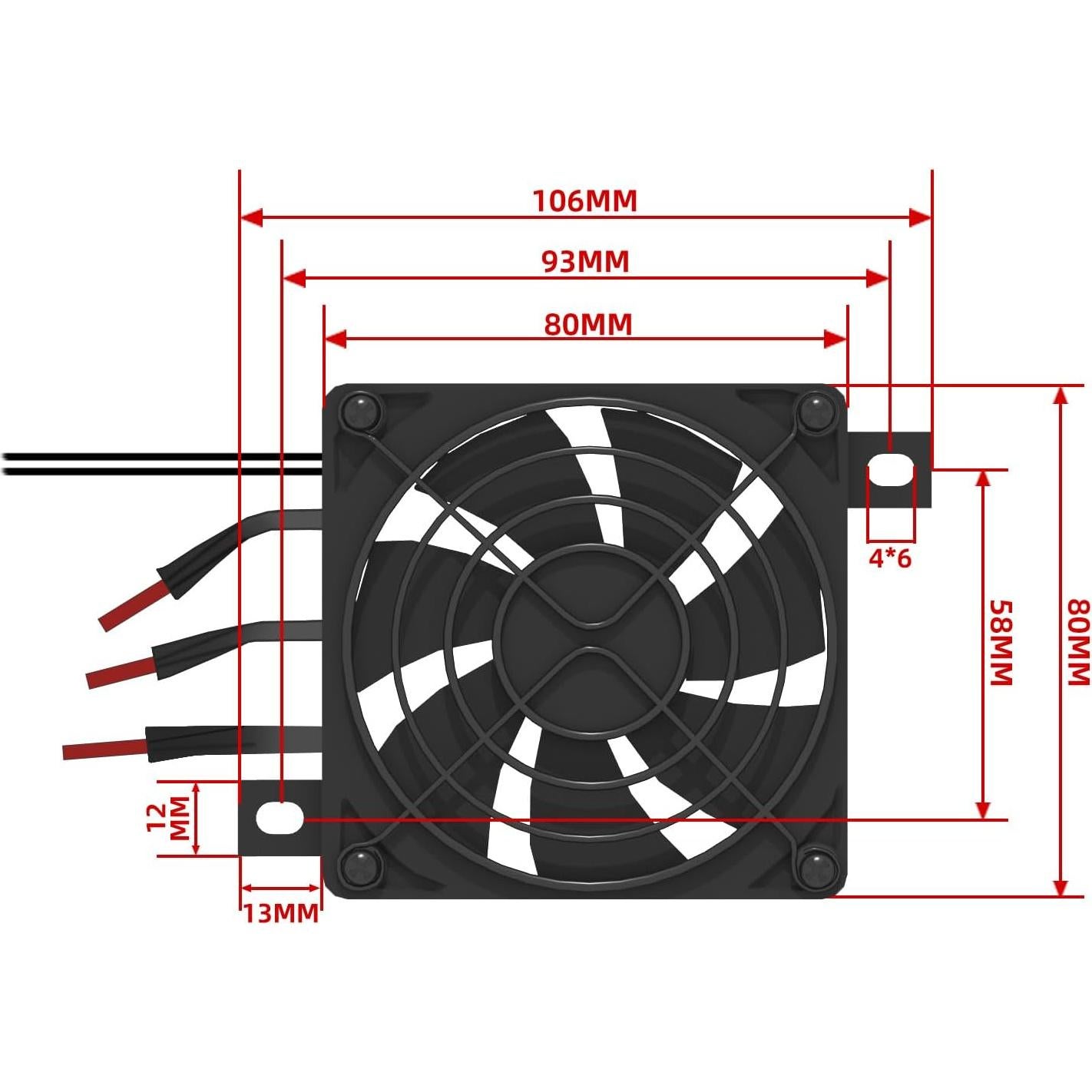 Calentador de Ventilador PTC 600W PTCYIDU Eléctrico 110V