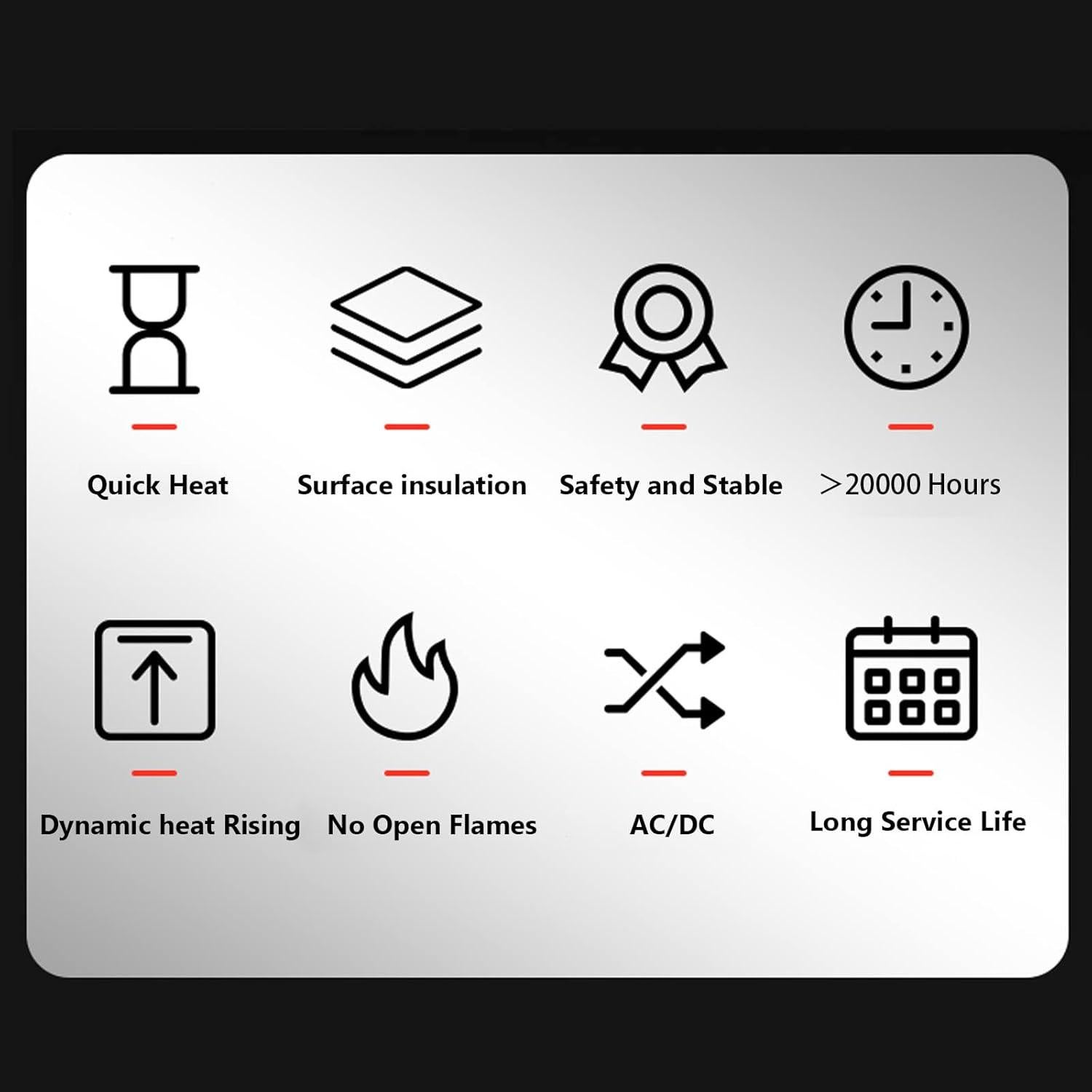 Calentador de Ventilador PTC 600W PTCYIDU Eléctrico 110V