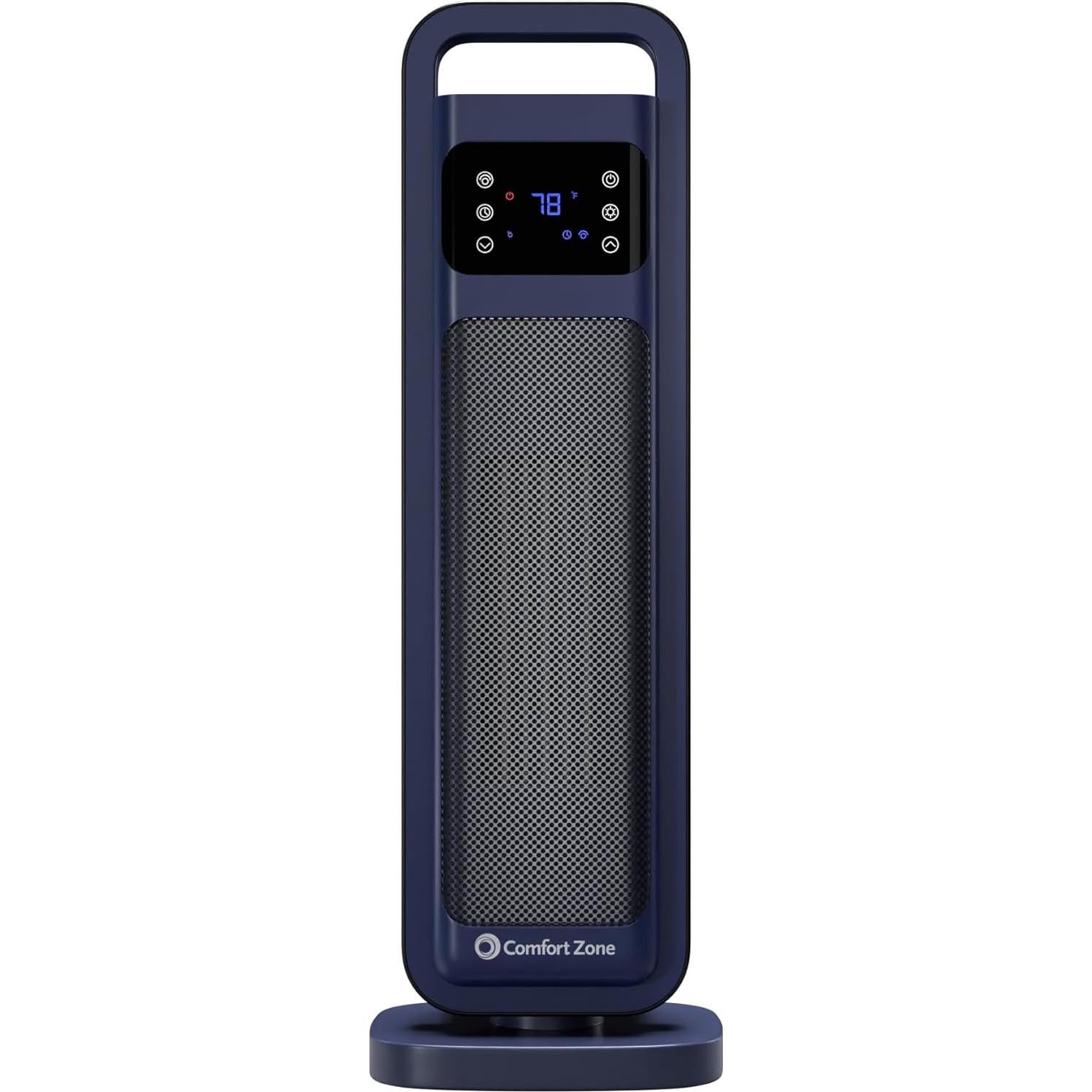 Calefactor de Torre Eléctrico Zona de Confort 1500W Azul Marino