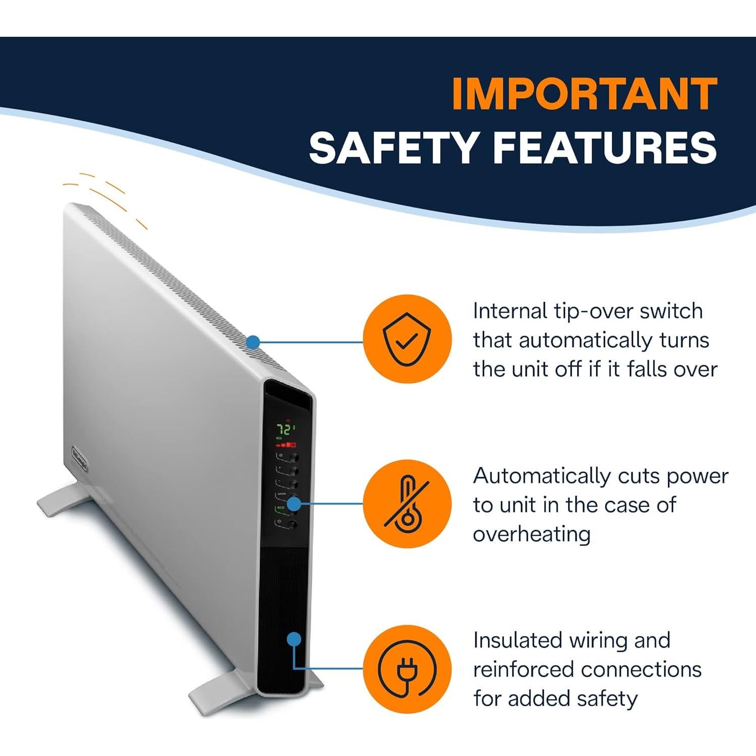 Calefactor Eléctrico De'Longhi HCX9115E 1500W Blanco