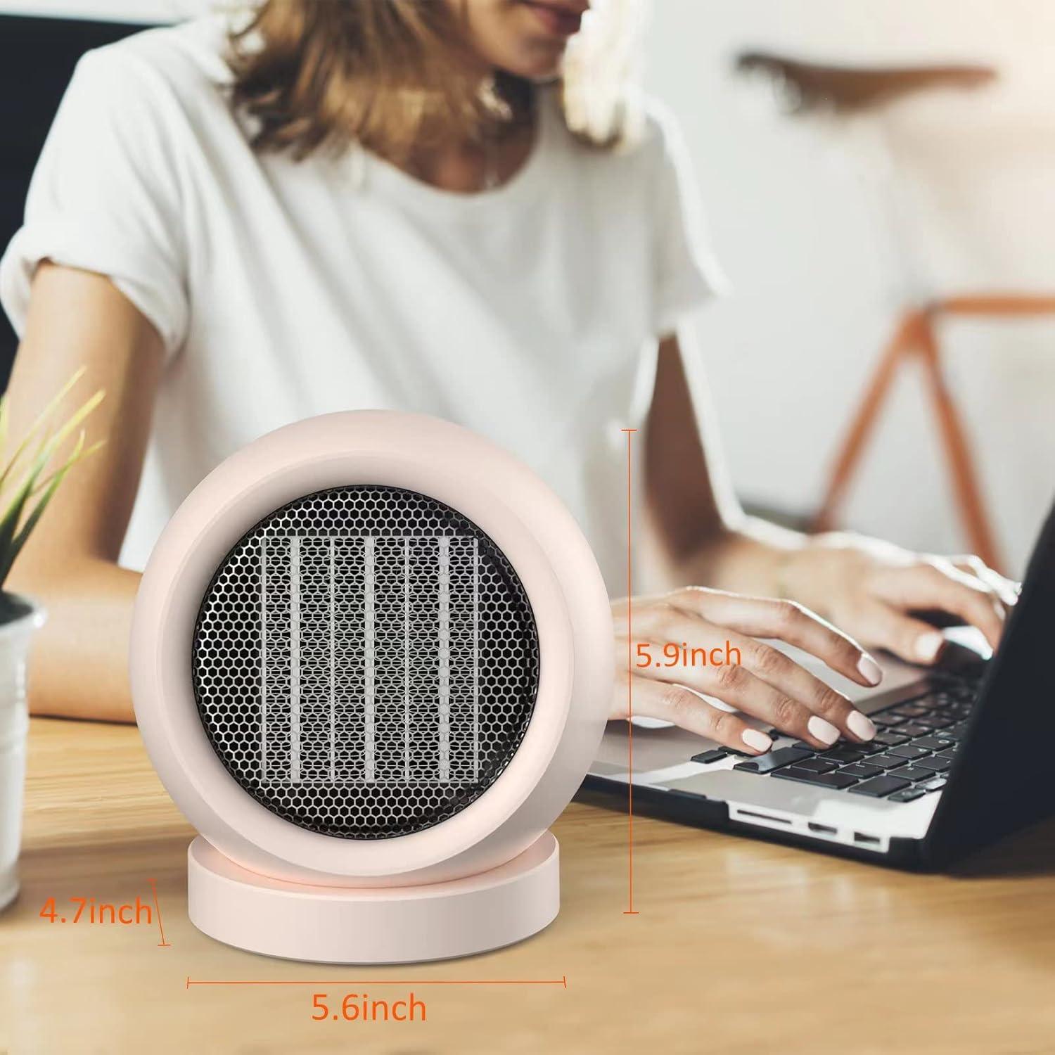 Calentador de Escritorio Lmkeji 600W Compacto y Silencioso