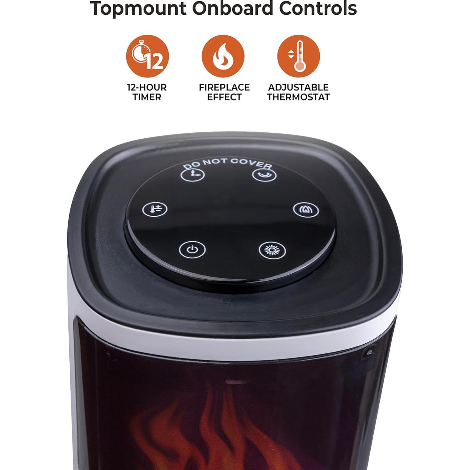 Calefactor de Torre Eléctrico Zona de Confort 1500W 3D