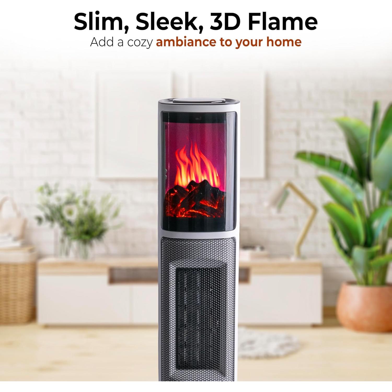 Calefactor de Torre Eléctrico Zona de Confort 1500W 3D