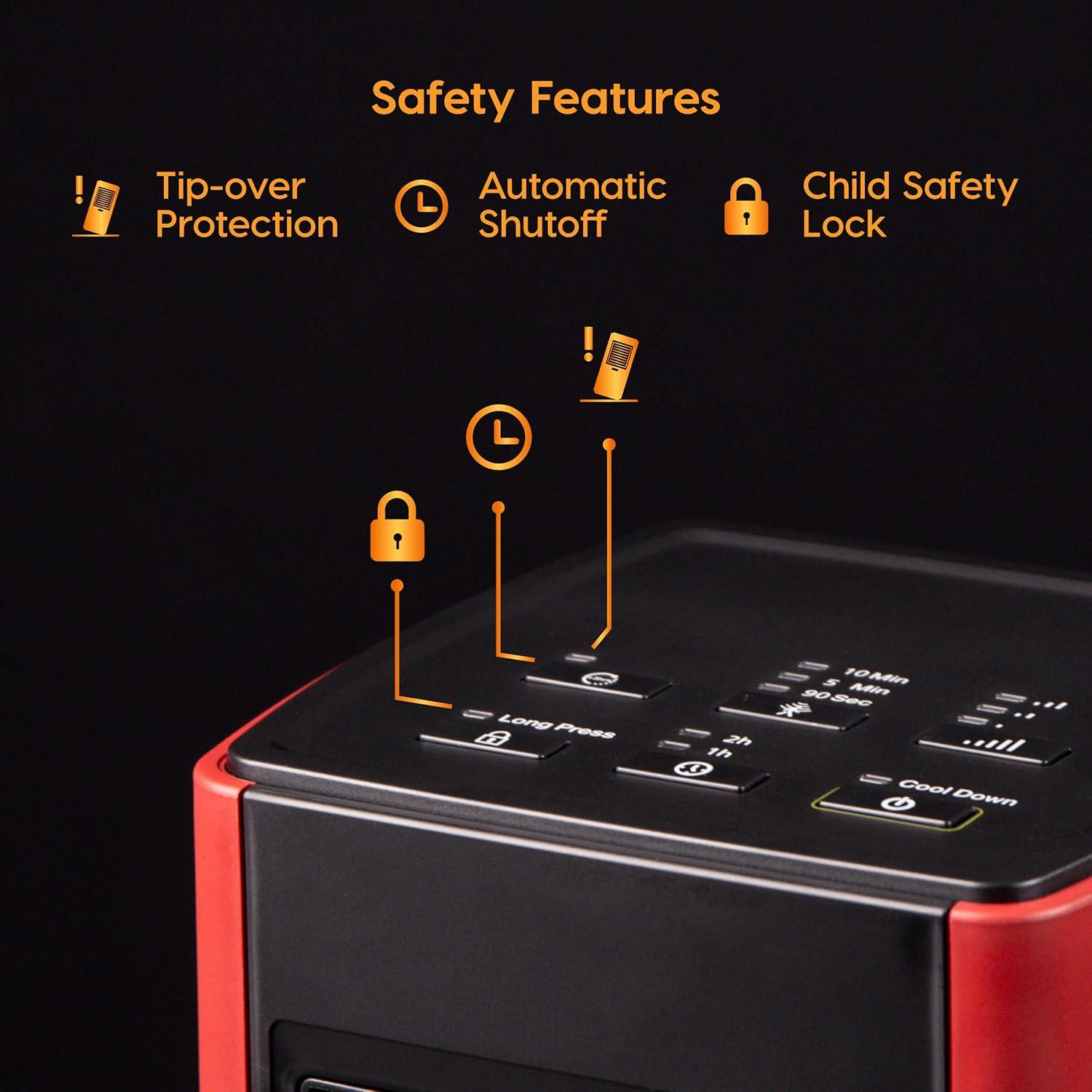 Calefactor Espacial Portátil Iris Ohyama Slim 120V con Sensor