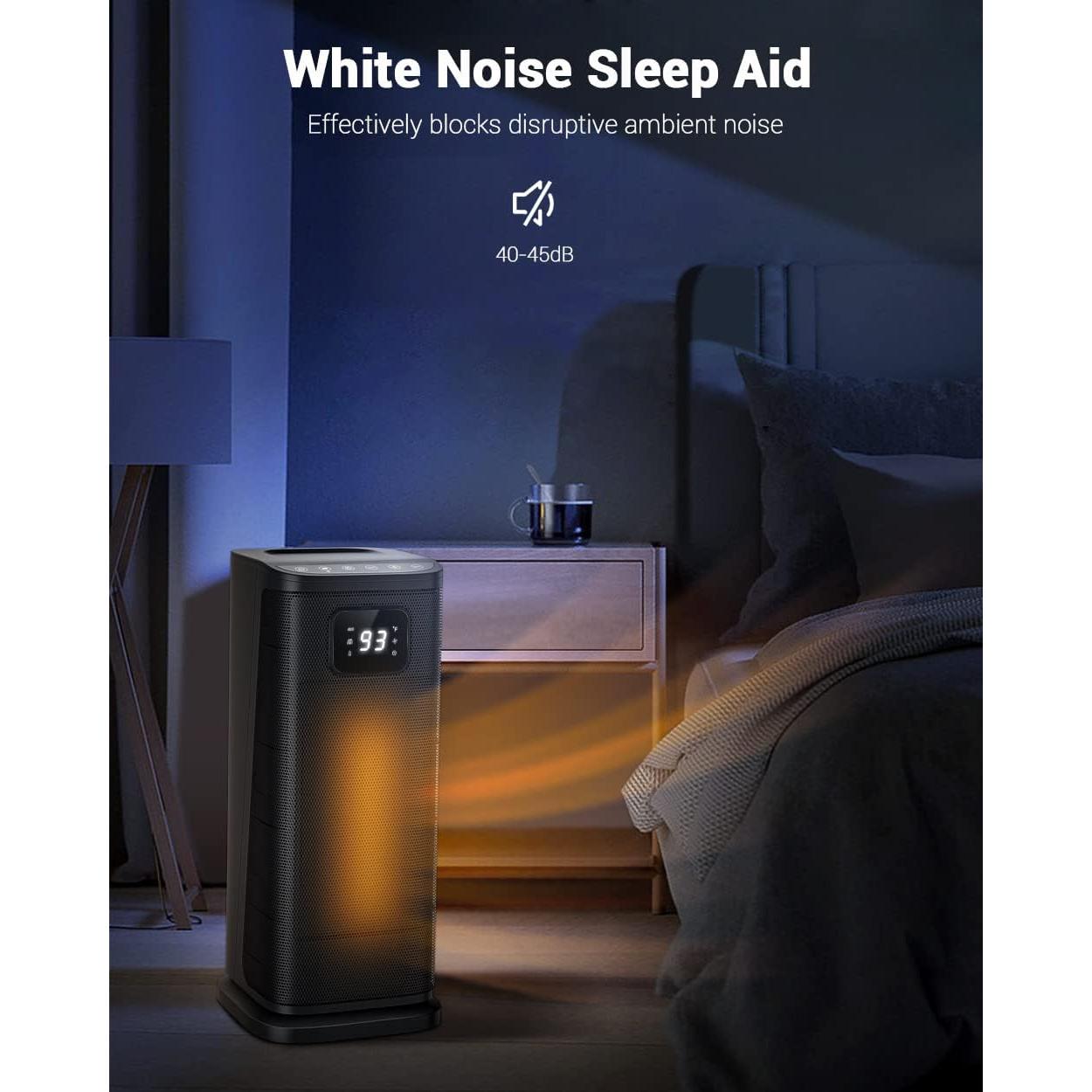 Calefactor Eléctrico KopBeau HC-01R Oscilante 1500W Negro