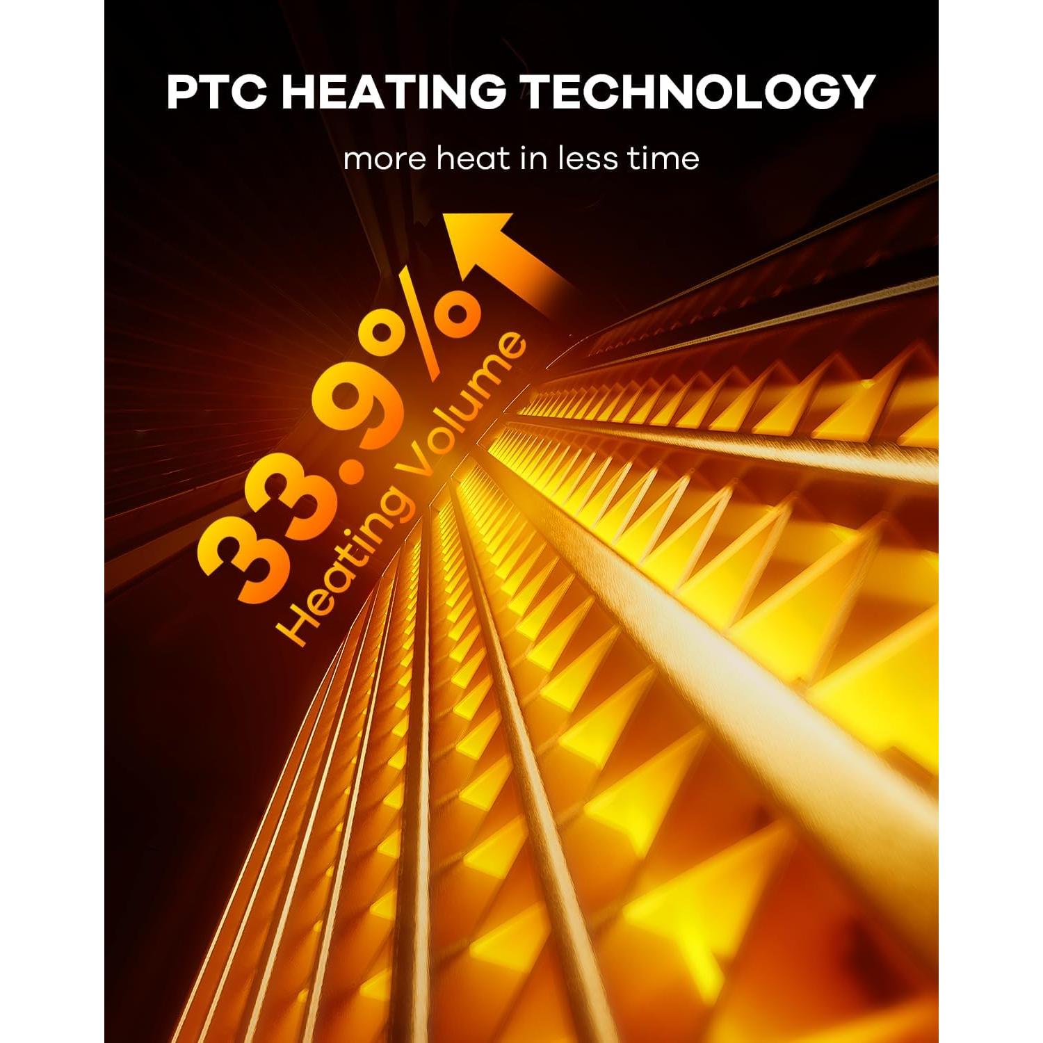 Calentador Eléctrico Art In Real HF-101 1500W PTC Oscilante