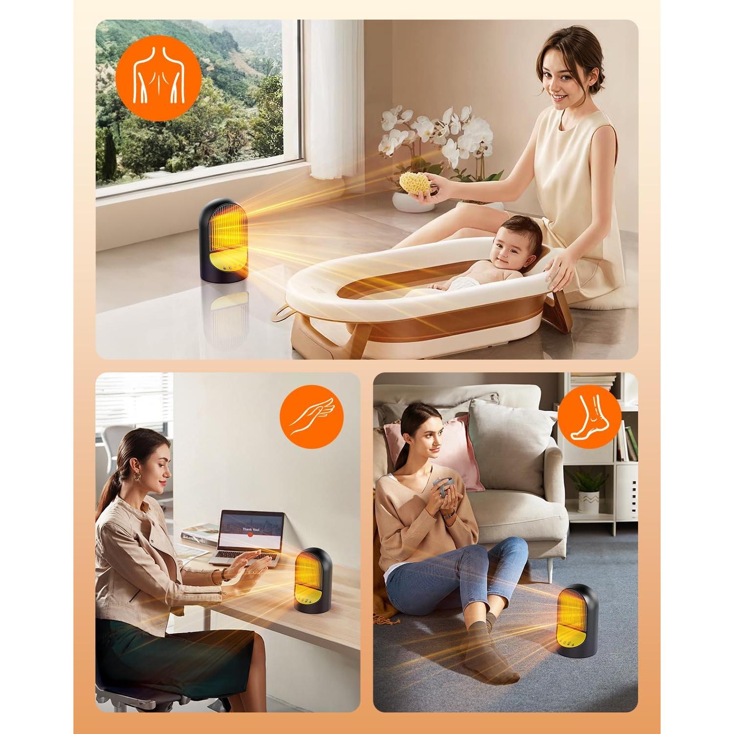 Calentador Eléctrico Art In Real HF-101 1500W PTC Oscilante