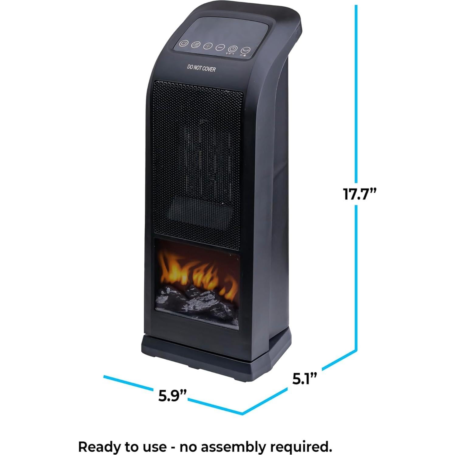 Calentador de Espacio Torre Comfort Zone CZ12823 1500W Oscilante