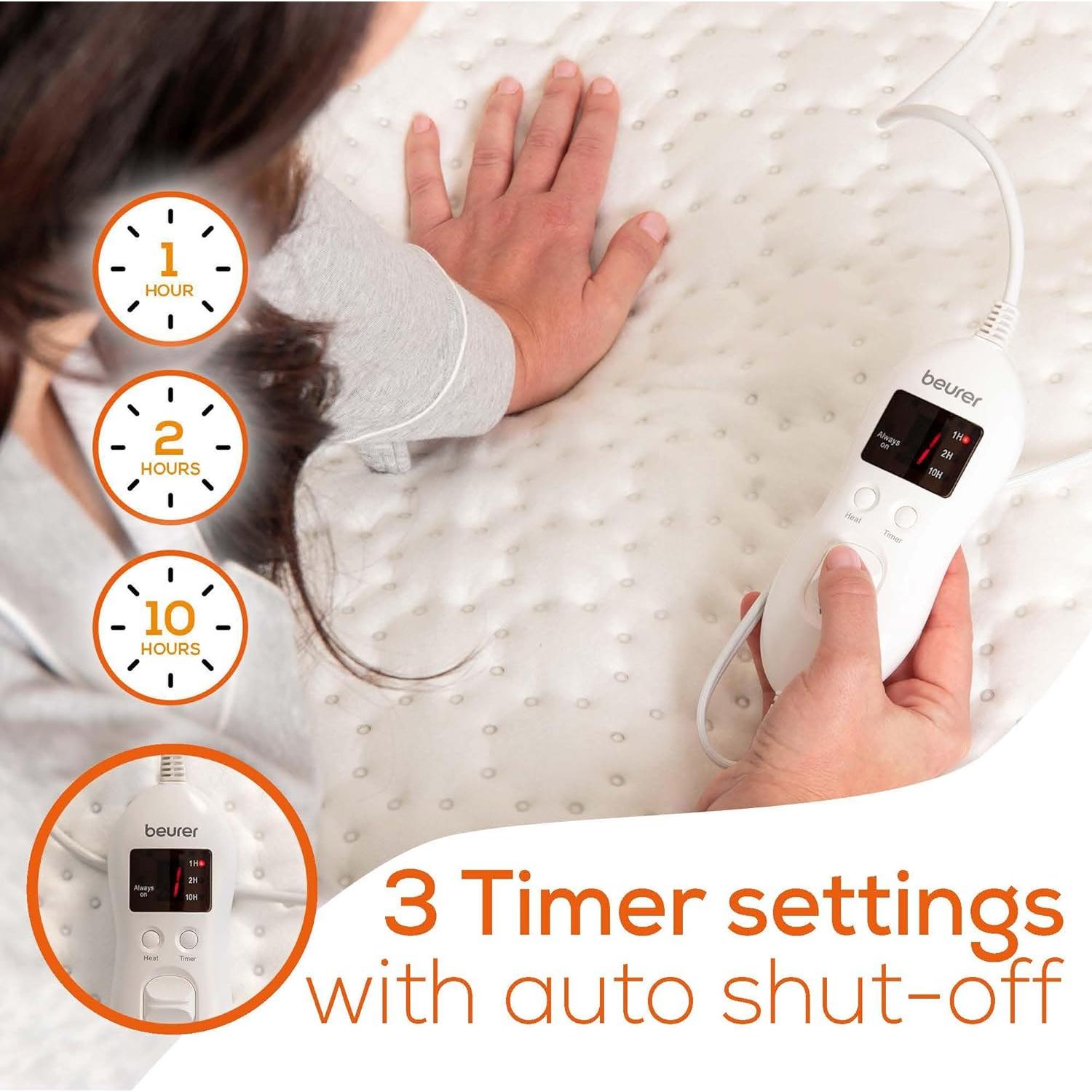 Manta Térmica Beurer UWB55 150x80 cm 8 Niveles Calor