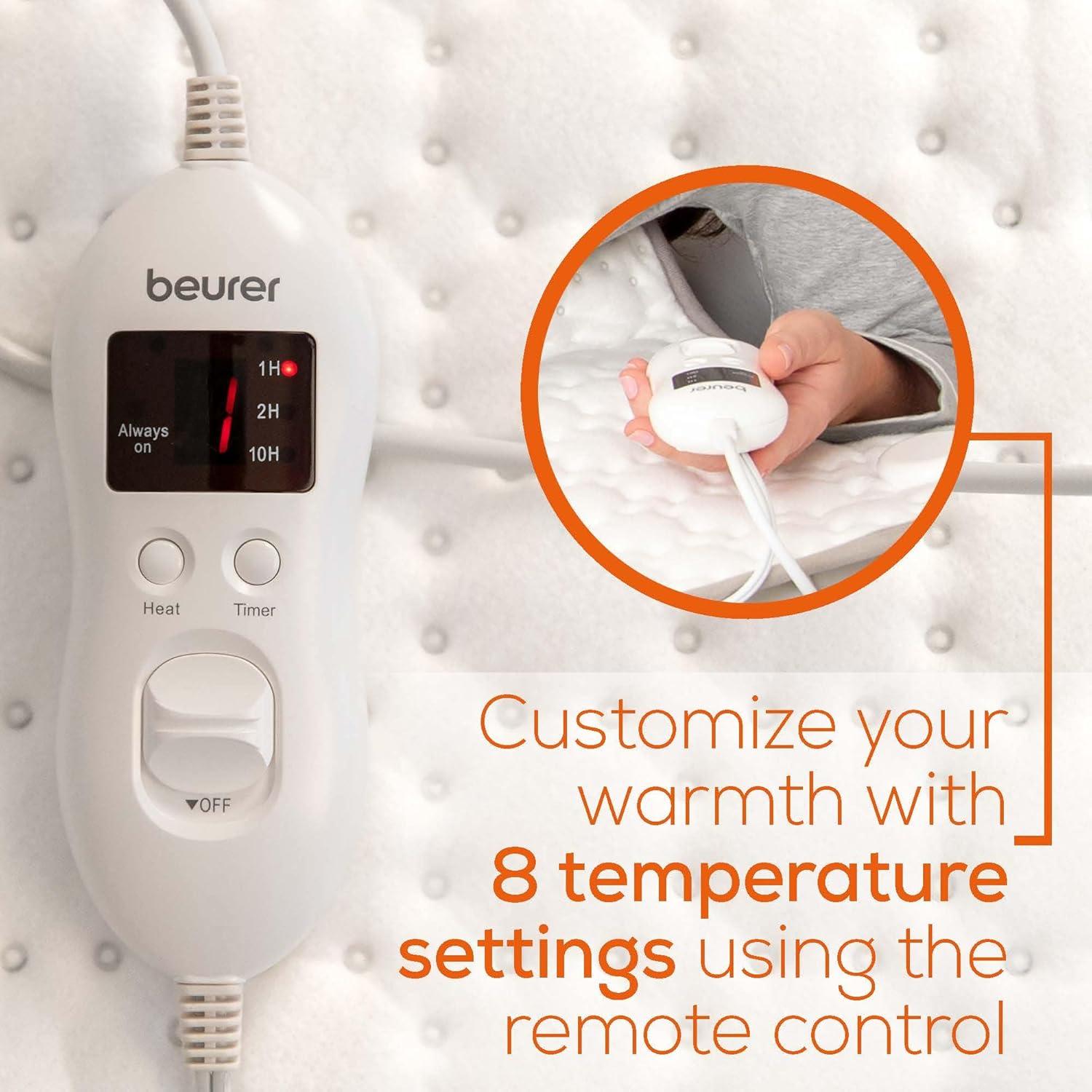 Manta Térmica Beurer UWB55 150x80 cm 8 Niveles Calor