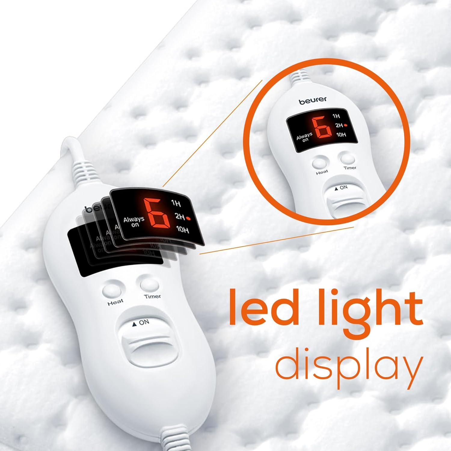 Manta Térmica Beurer UWB55 150x80 cm 8 Niveles Calor