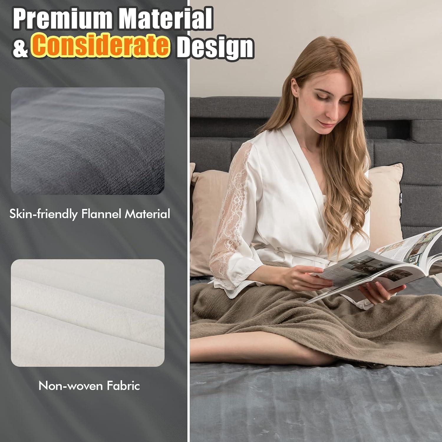 Almohadilla Térmica Eléctrica CLEEMAN Individual 177.8x76.2cm 5 Niveles