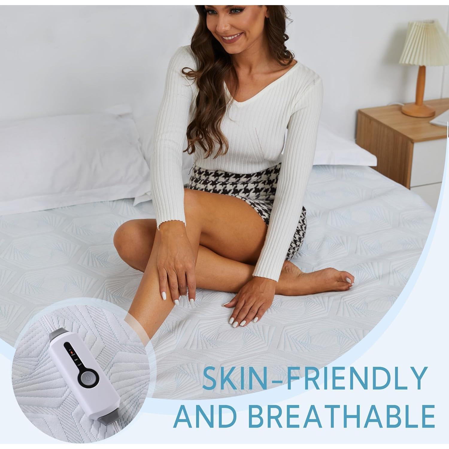 Pad de Colchón Calentado SUNNY HEAT Individual 99x191 cm 4 Niveles