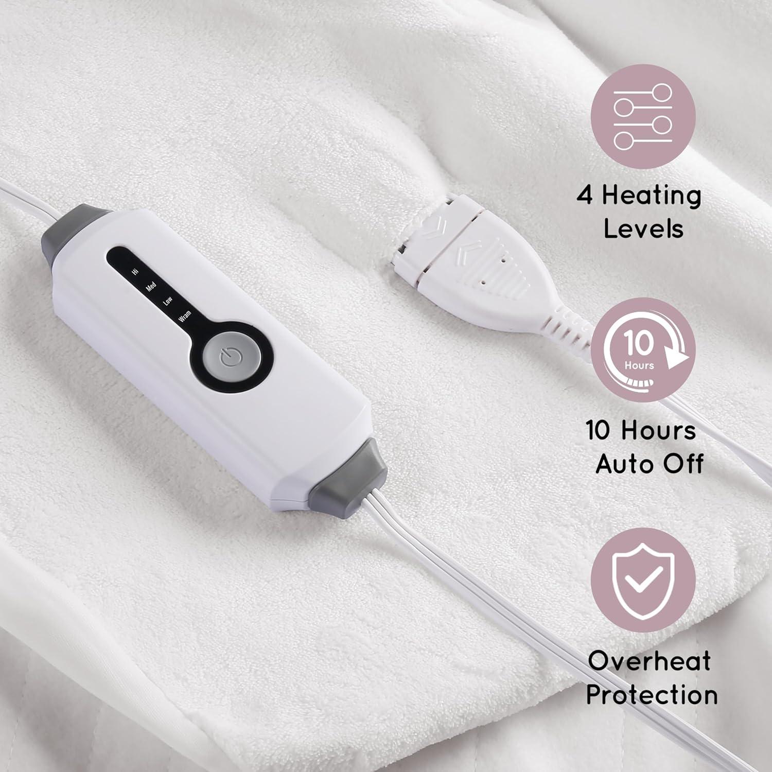 Almohadilla Térmica Eléctrica DUODUO Completo 190x137 cm 4 Niveles