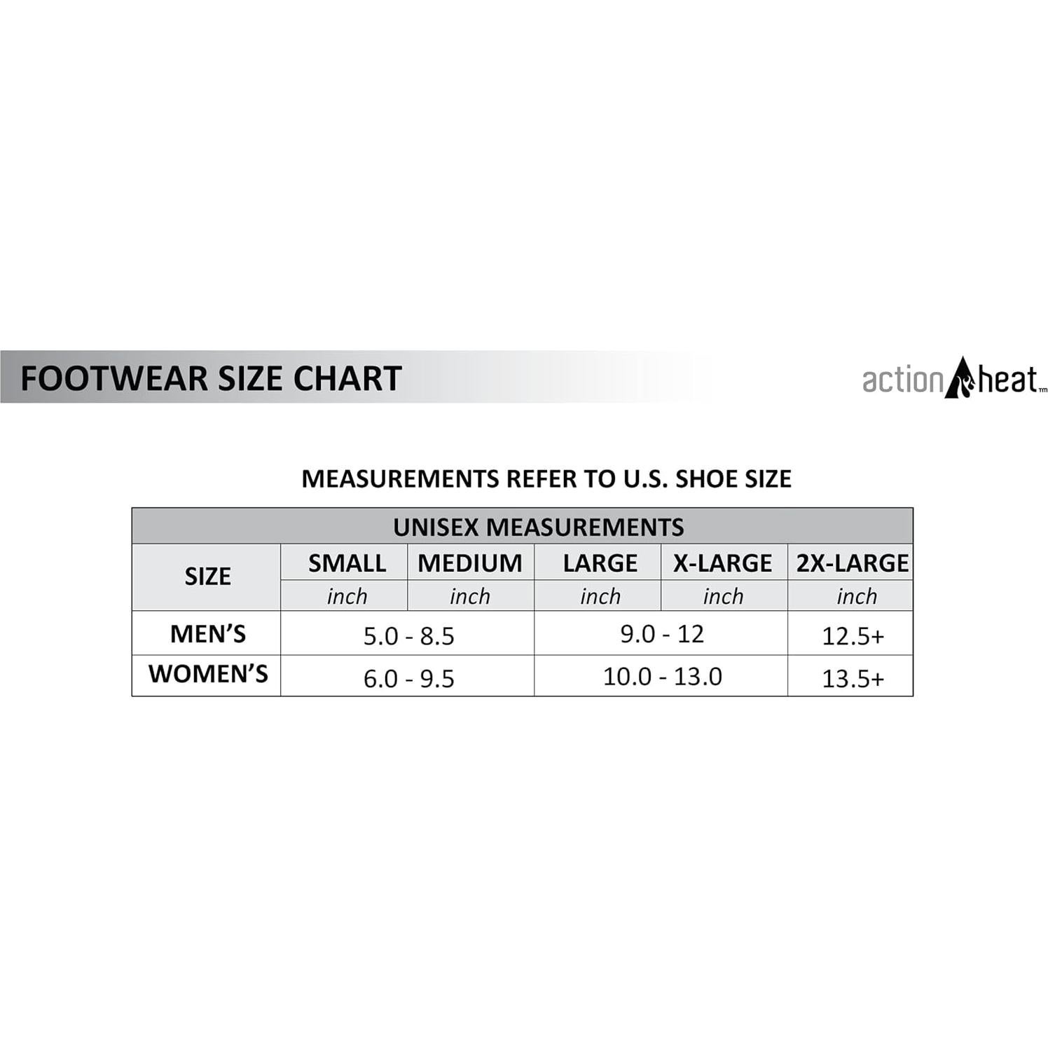 Calcetines Calentados Recargables ActionHeat 3.7V Algodón