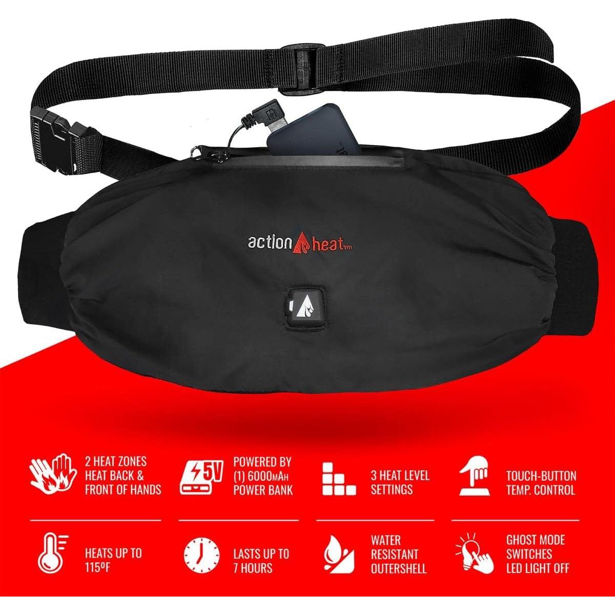 Muff Calentador de Manos ActionHeat 5V - 3 Niveles de Calor