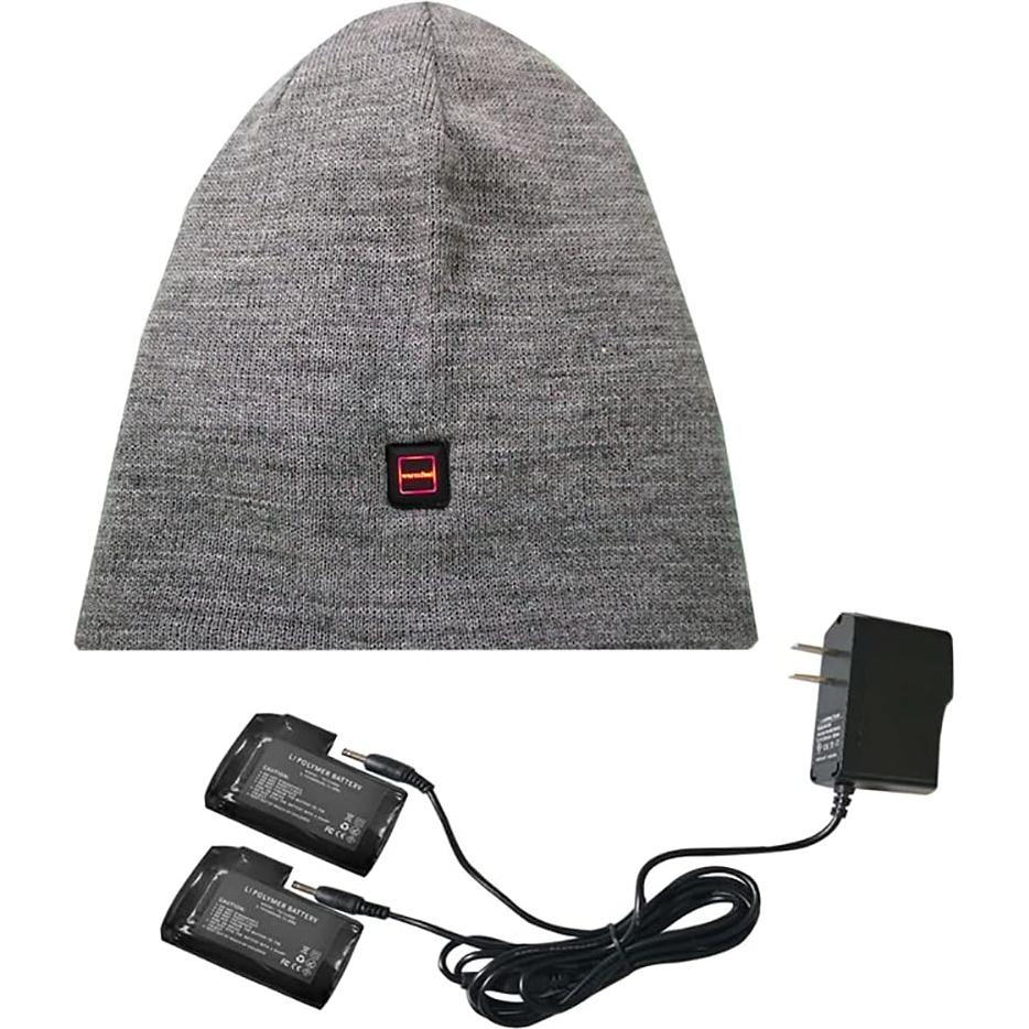 Gorro Calentador Eléctrico Recargable Unisex Gris XL
