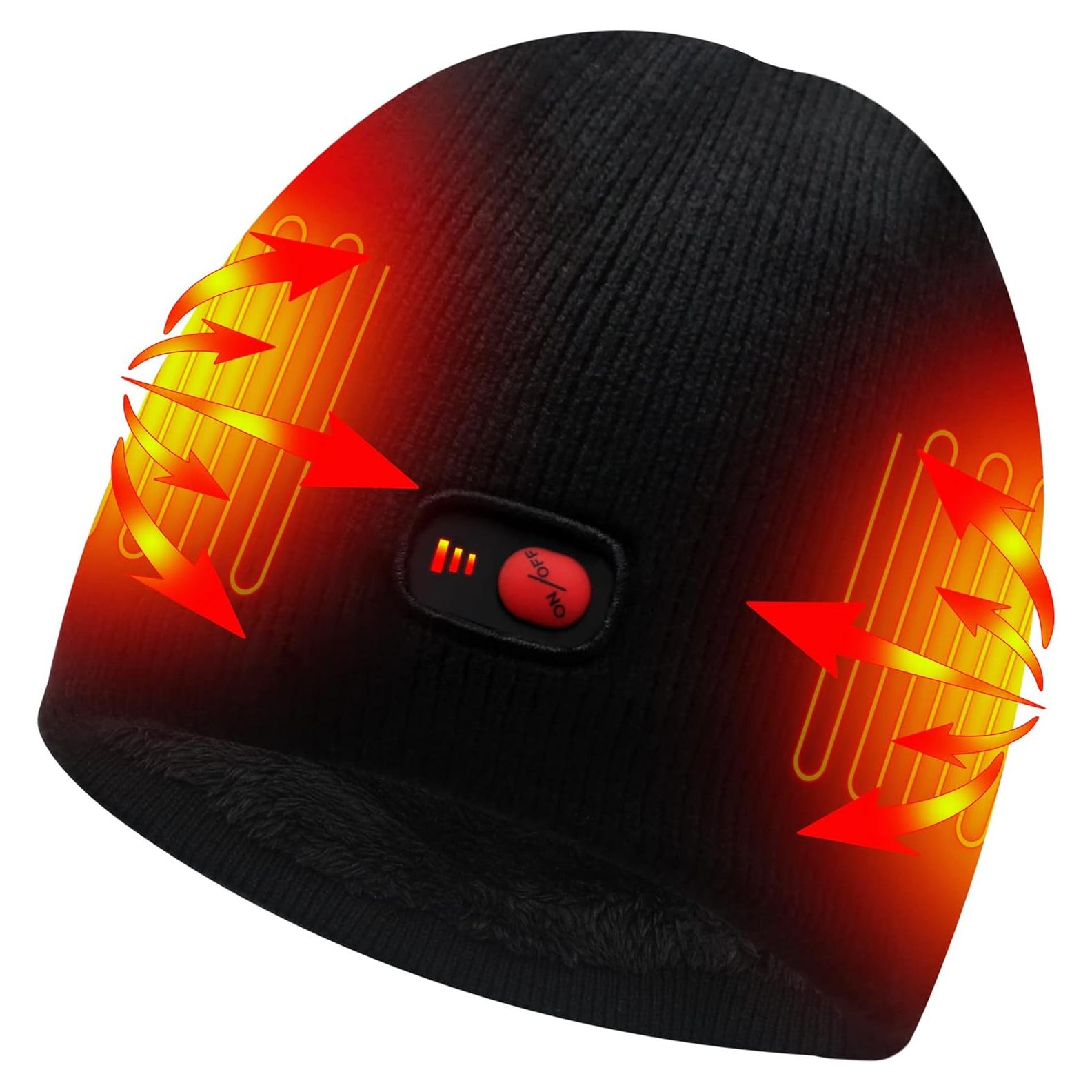 Gorro Calentado Eléctrico Rabbitroom 7.4V Recargable Unisex