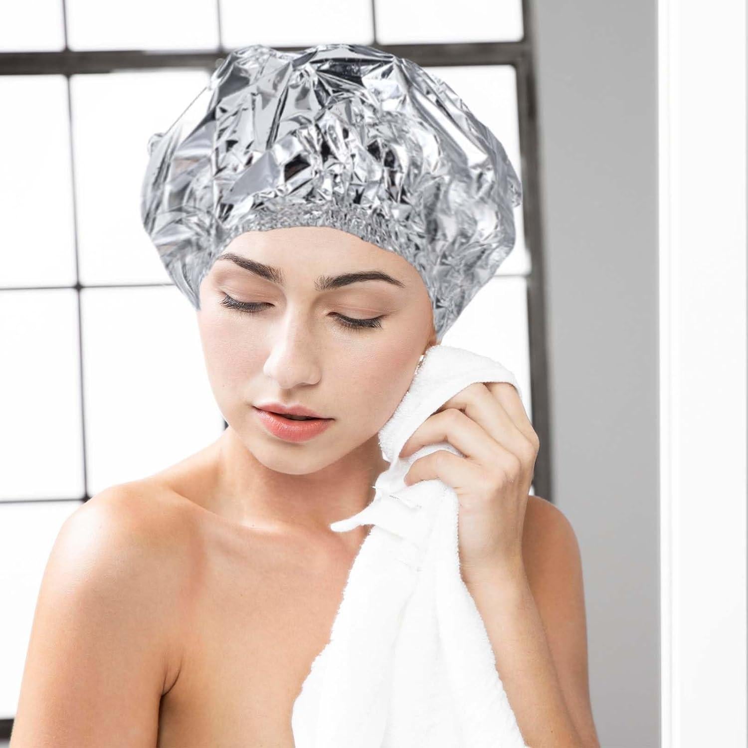 Gorros de Calor para Tratamiento Capilar QfwdfcTrenz - 2 Piezas