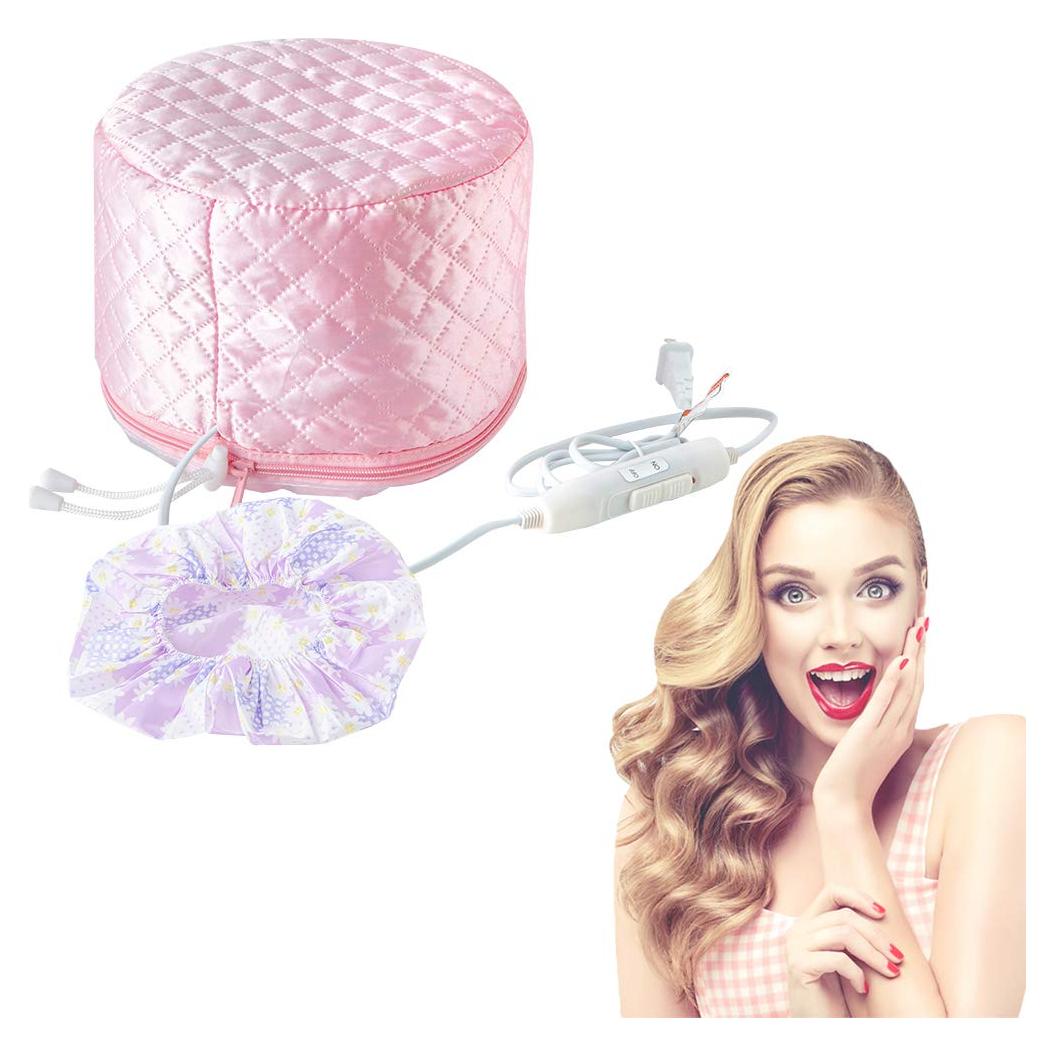 Gorro de Tratamiento Térmico Yomagine 110V para Cabello Rosa