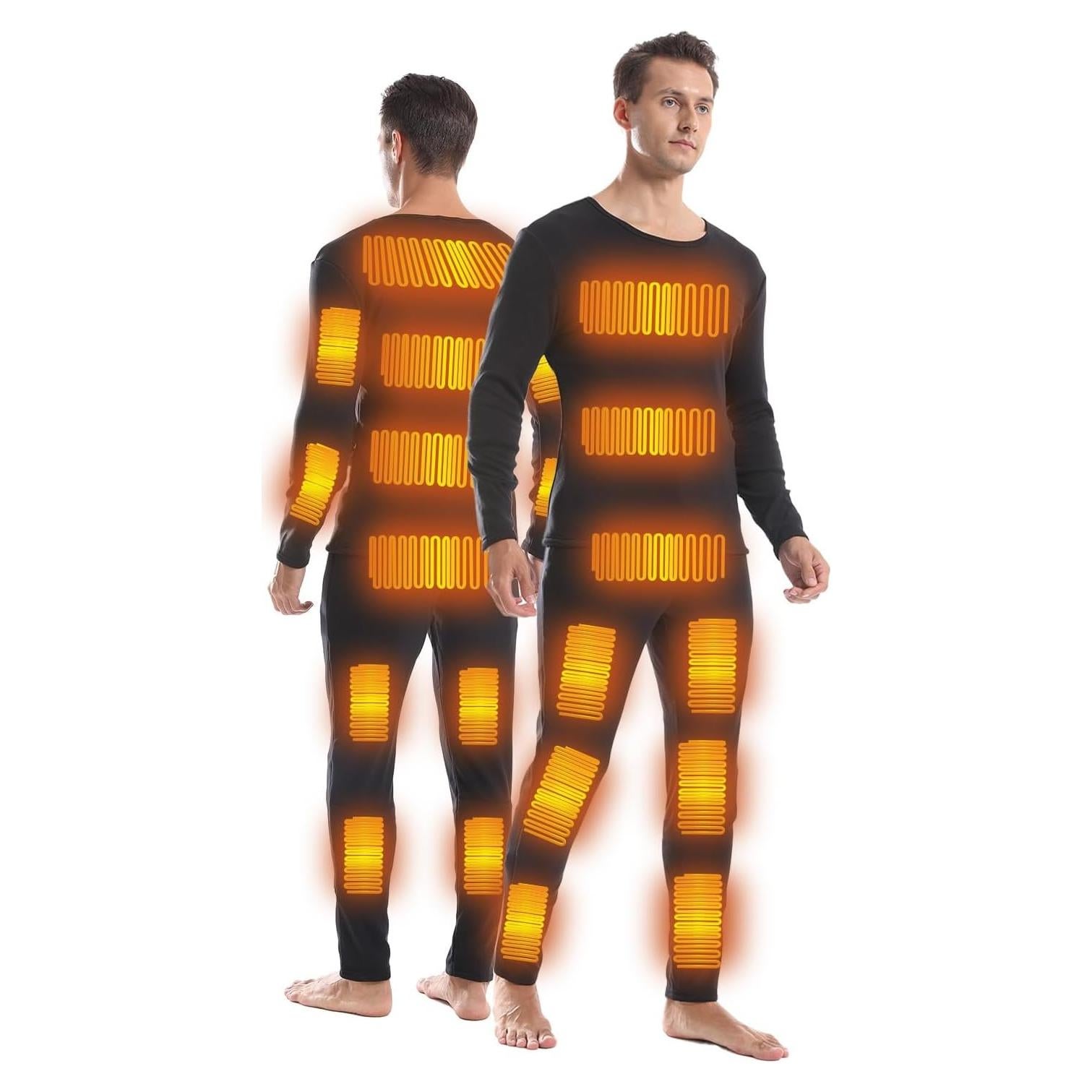 Conjunto Ropa Interior Térmica Calefaccionada Hombre 2 Piezas