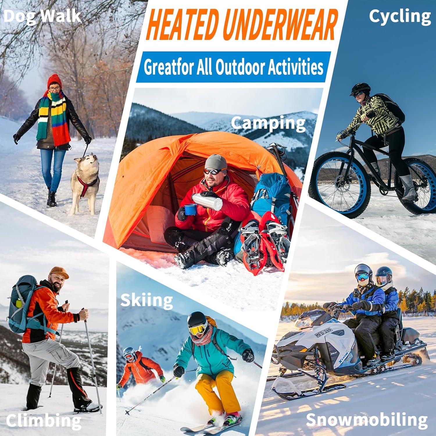 Conjunto Ropa Interior Térmica Calefaccionada Hombre 2 Piezas