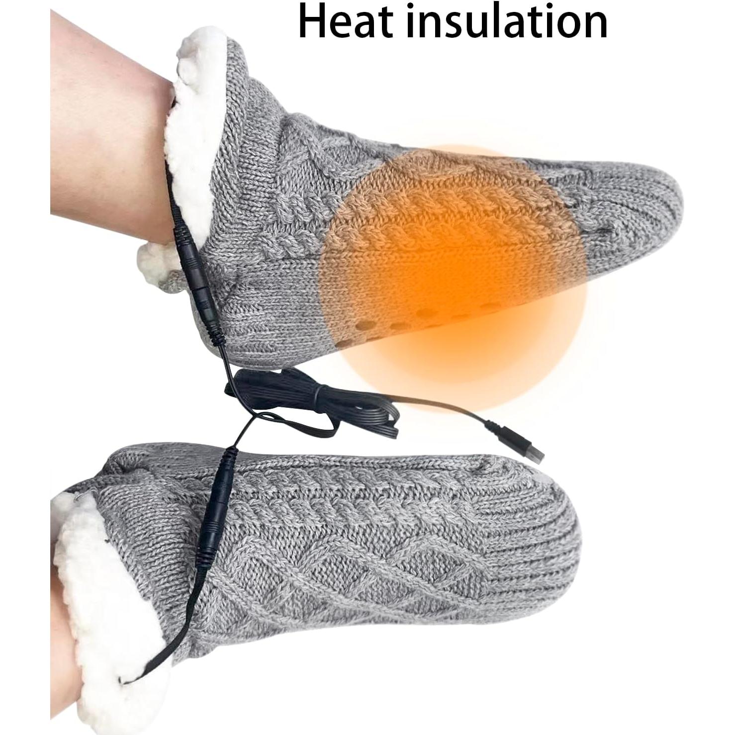 Calcetines calefaccionados USB PURFUN para invierno - Unisex