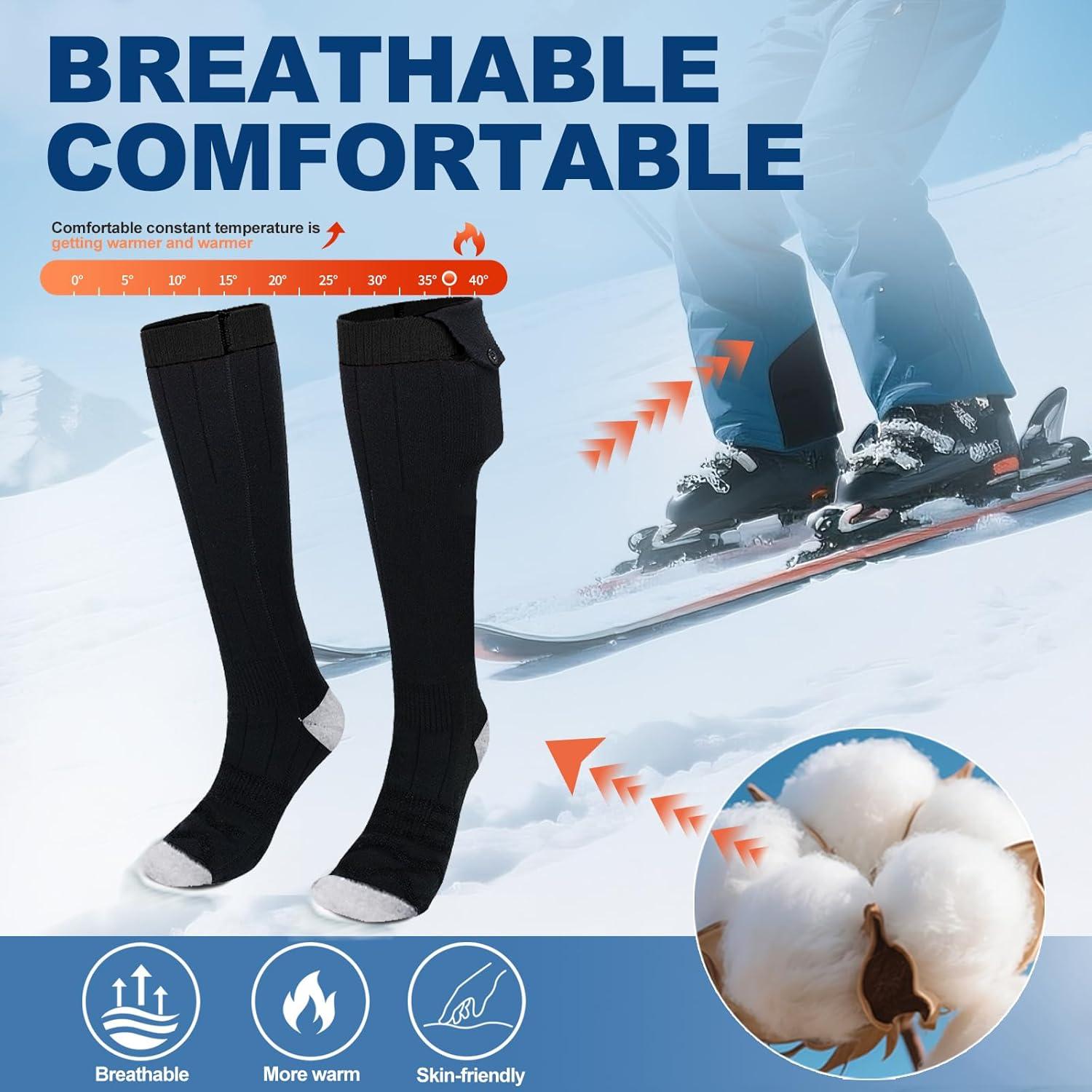 Calcetines Eléctricos Calentados SHEEVONIX Unisex 35-65°C