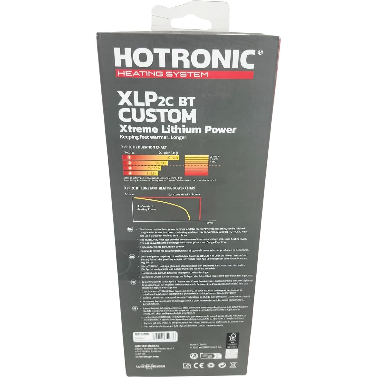 Calentador de pies Hotronic XLP 2C Bluetooth 24h Recargable