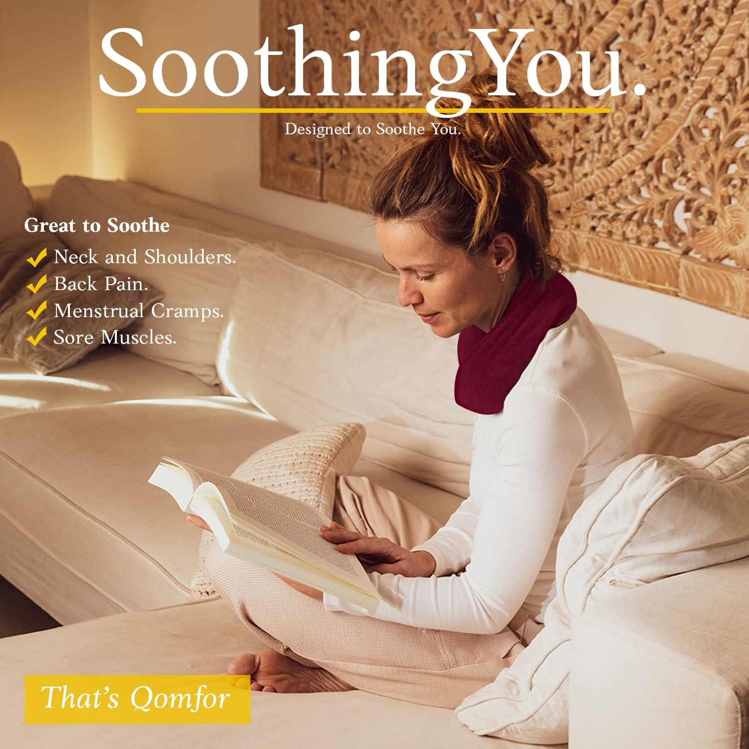 Almohadilla Térmica Qomfor Grande para Cuello y Hombros - Alivio Dolor