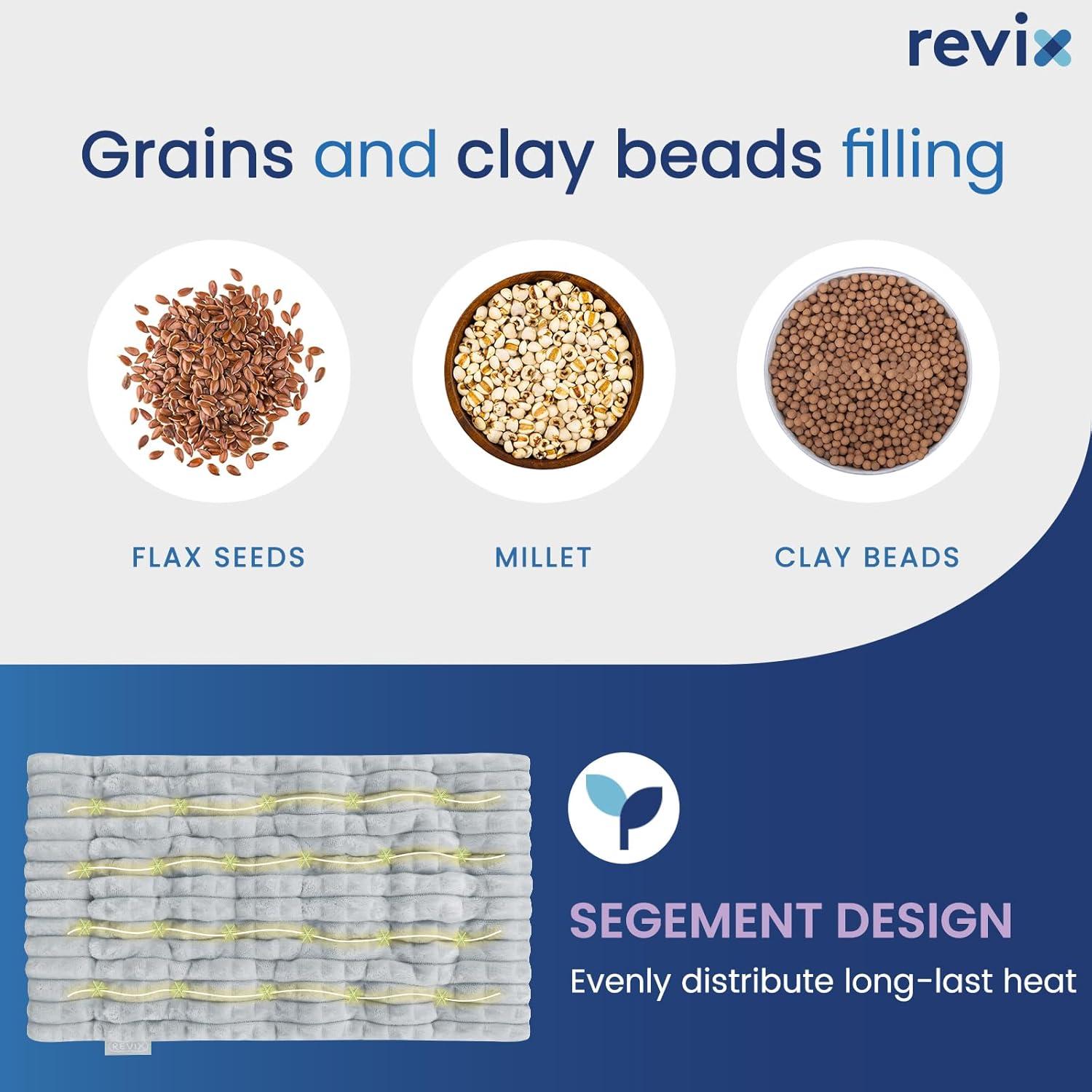 Almohadilla Térmica REVIX 20x36 cm para Calor Húmedo