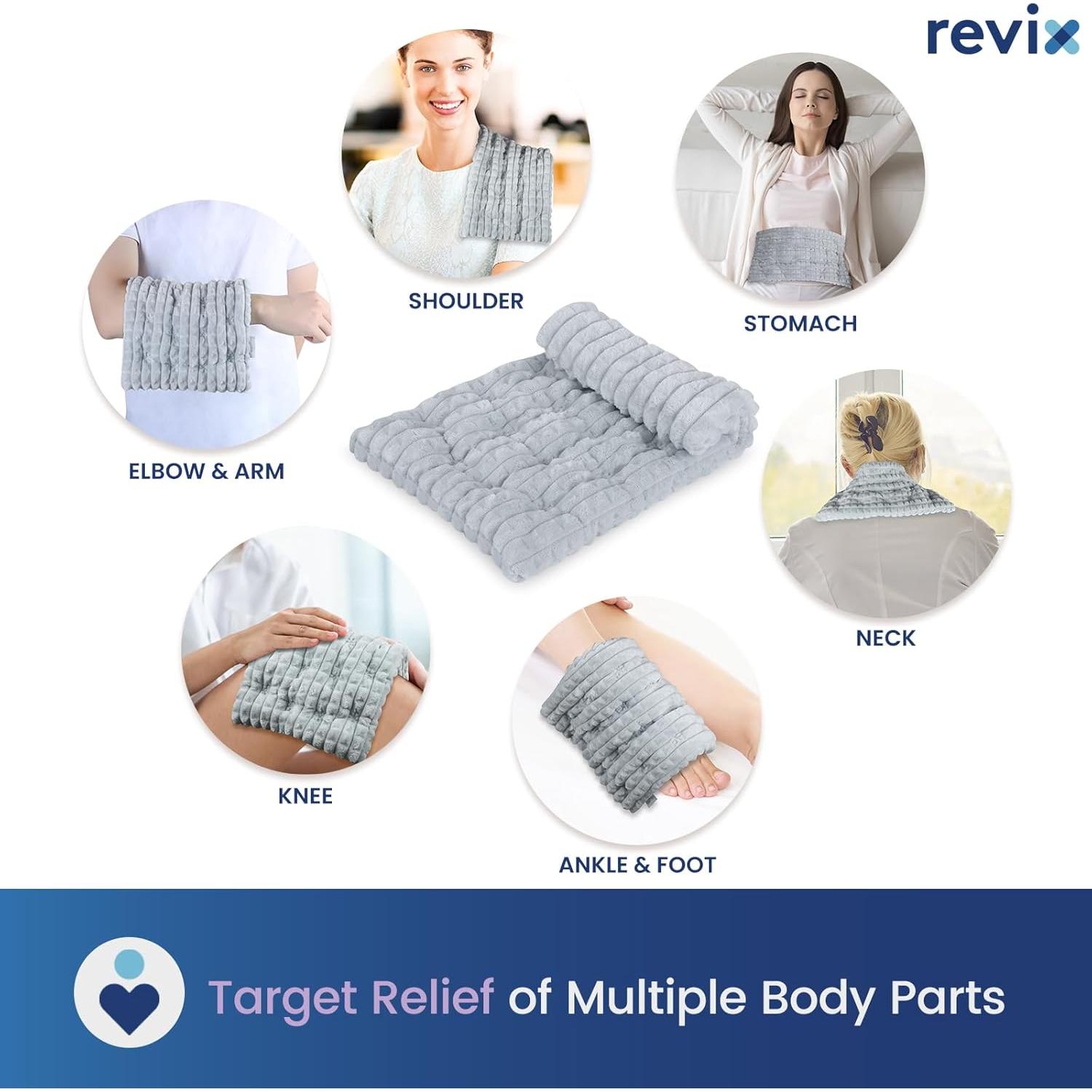 Almohadilla Térmica REVIX 20x36 cm para Calor Húmedo