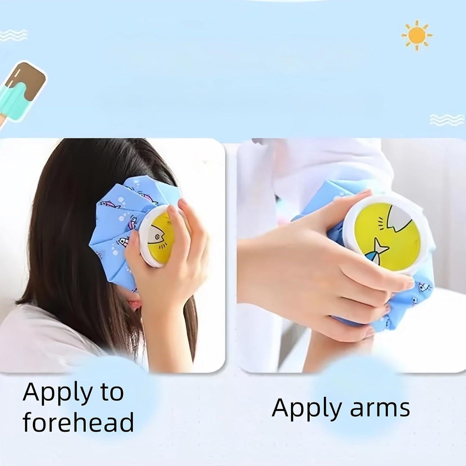 Bolsa de Hielo Reutilizable FANBODTA 14.5 cm para Lesiones